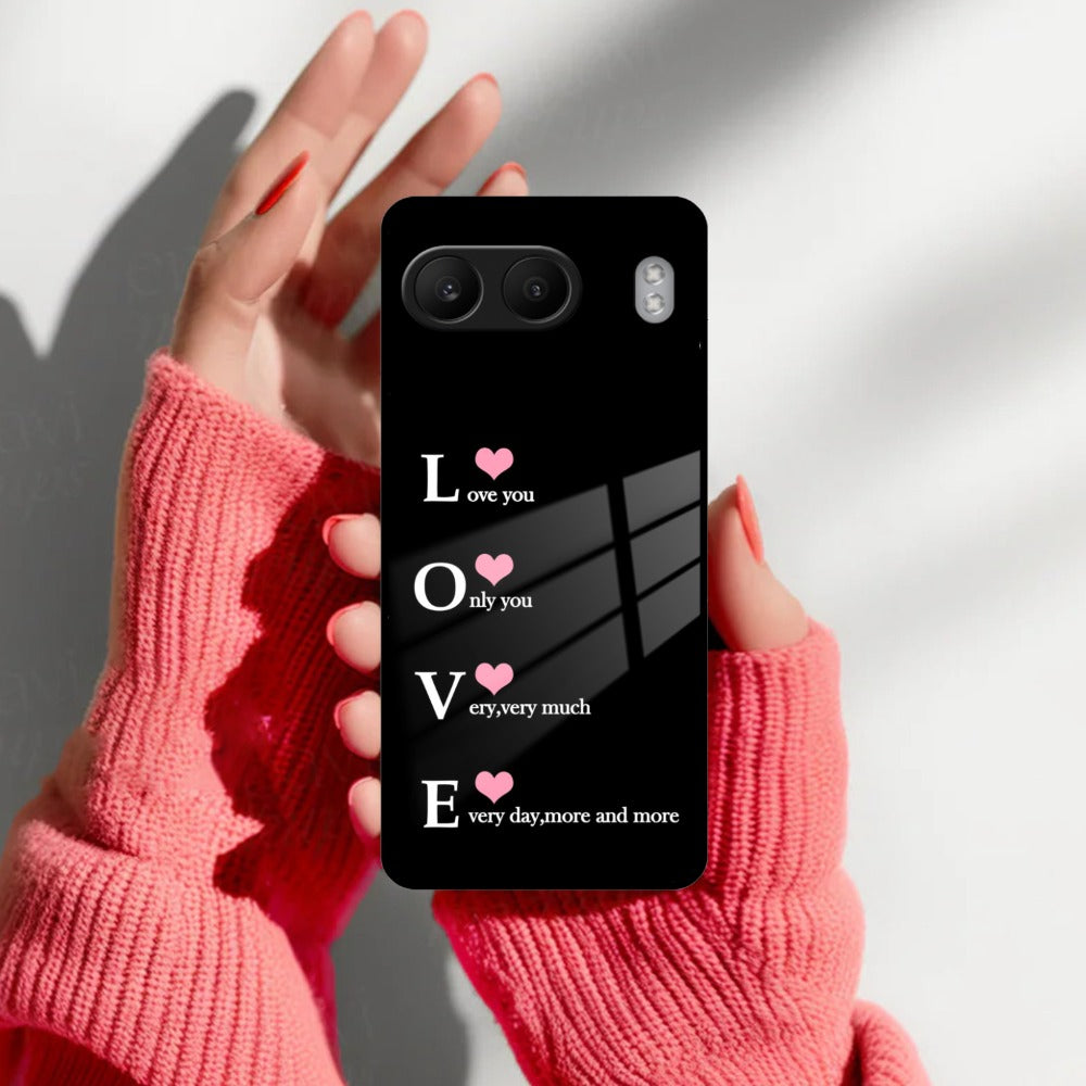 Love Glass Case Cover For OnePlus ShopOnCliQ