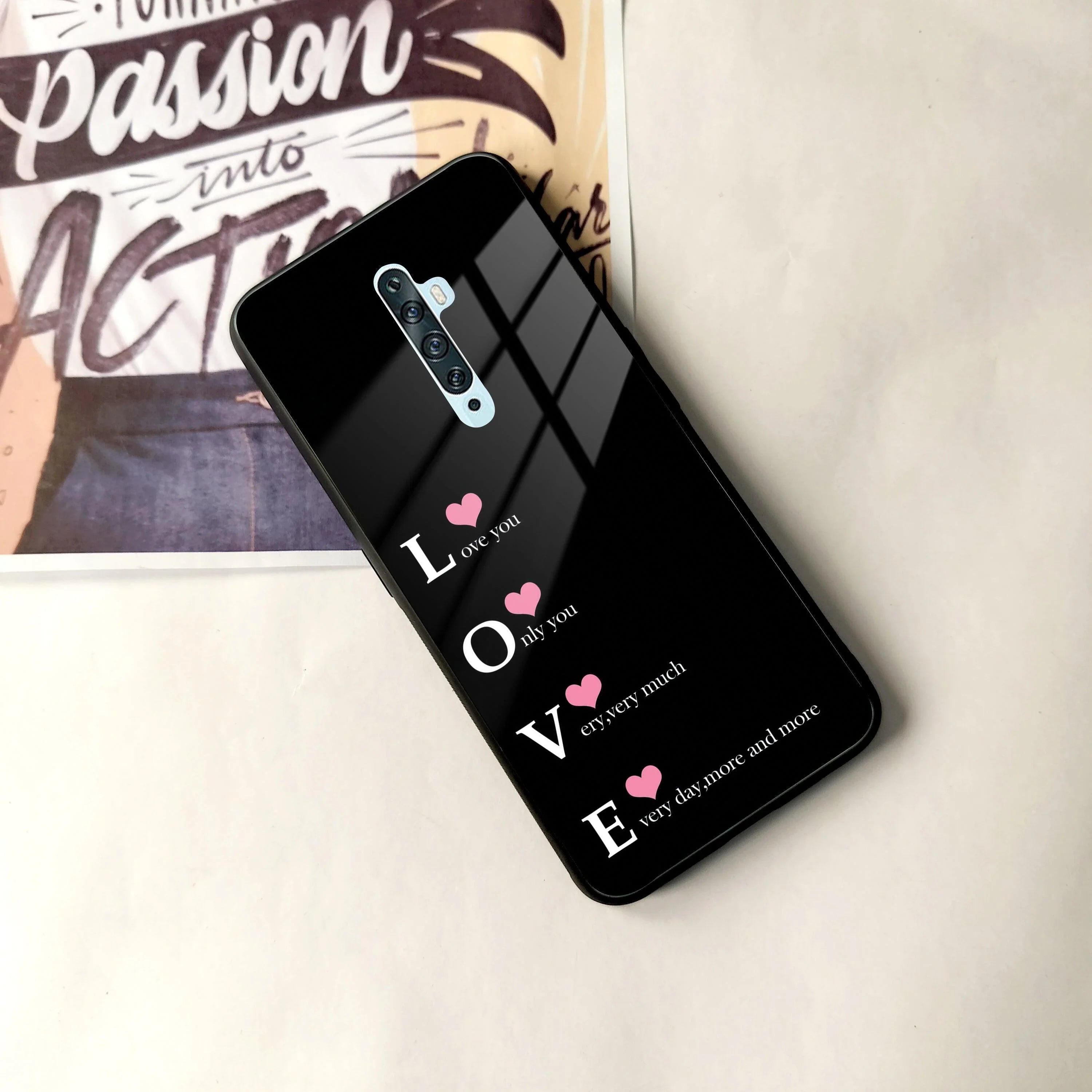 Love Glass Case Cover For Oppo - ShopOnCliQ