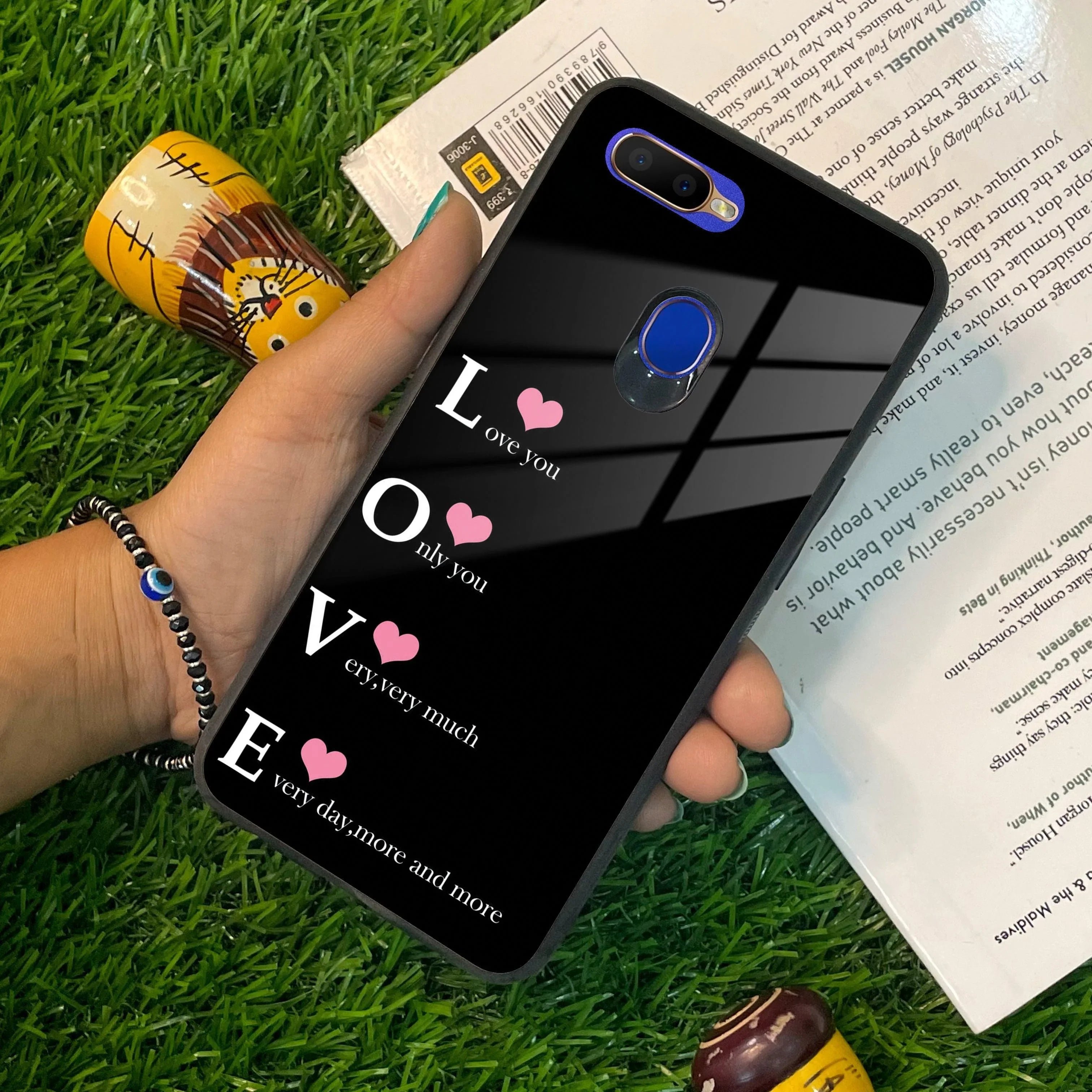 Love Glass Case Cover For Oppo - ShopOnCliQ