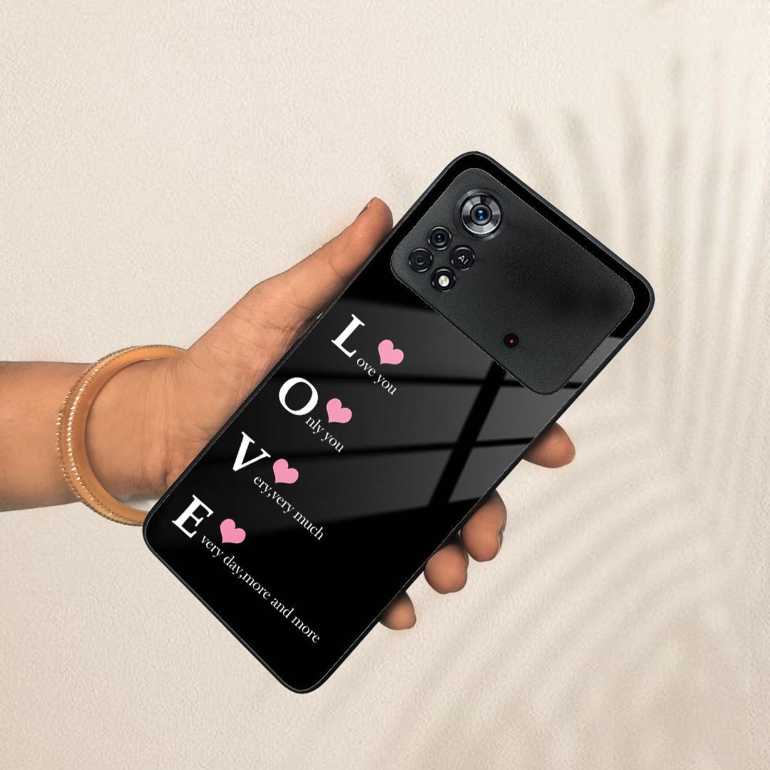 Love Glass Case Cover For Poco - ShopOnCliQ