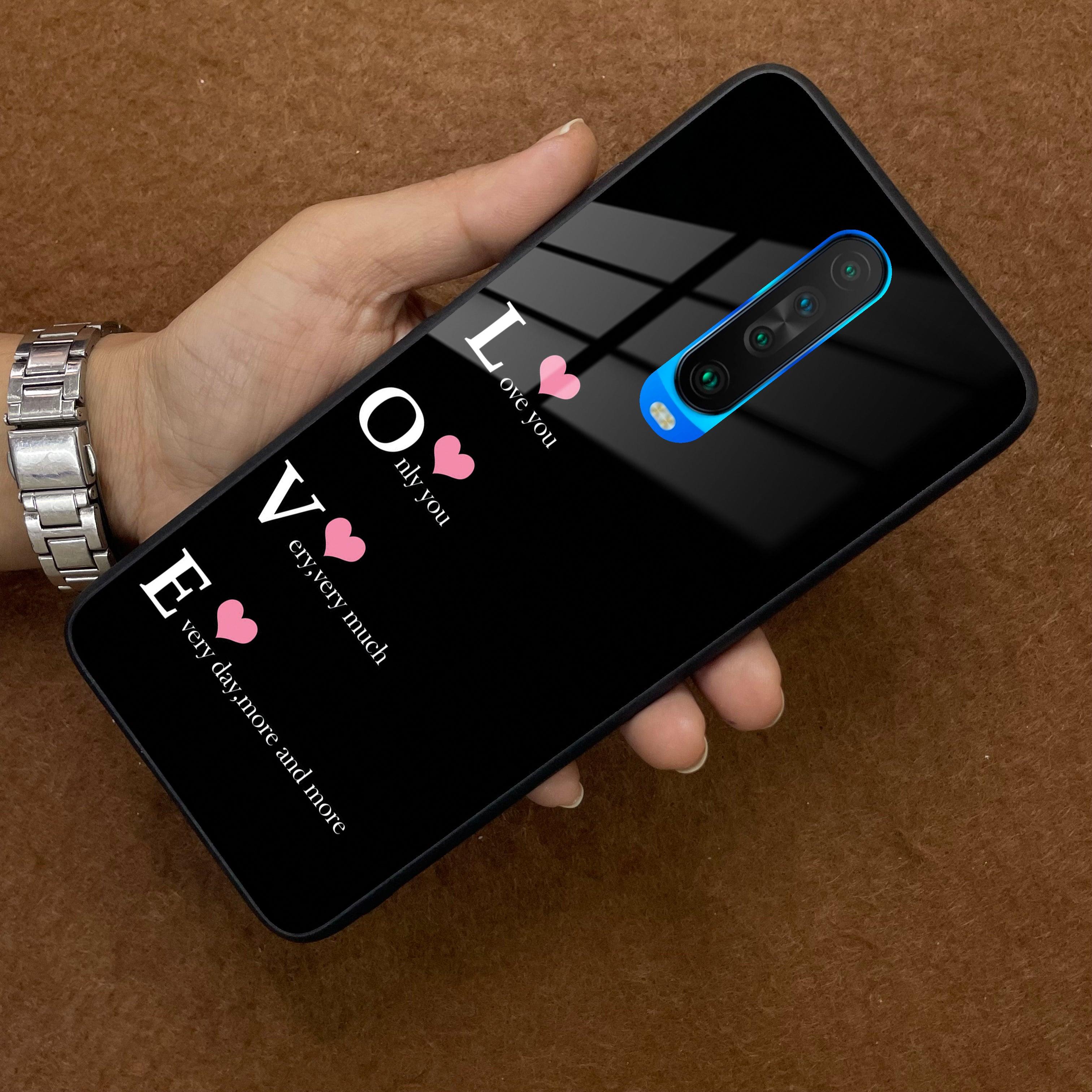 Love Glass Case Cover For Poco - ShopOnCliQ