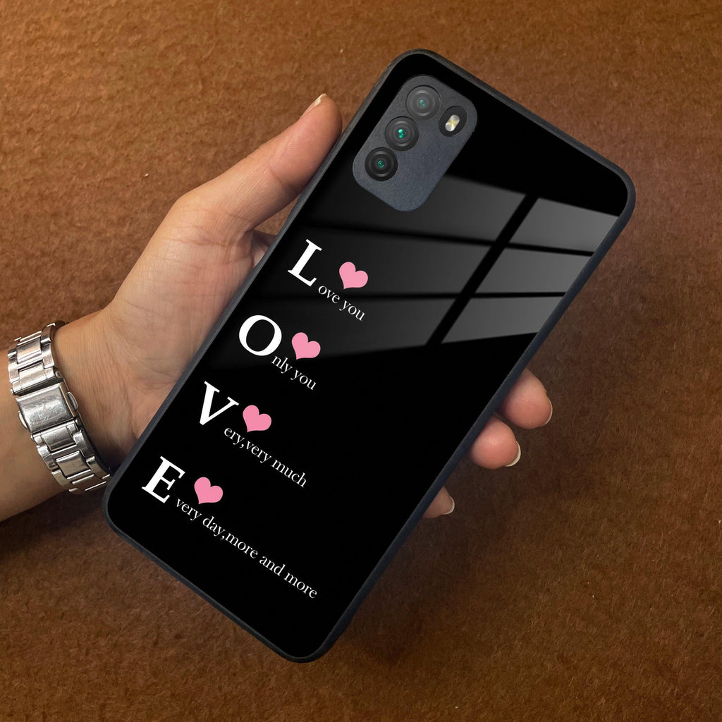 Love Glass Case Cover For Poco - ShopOnCliQ