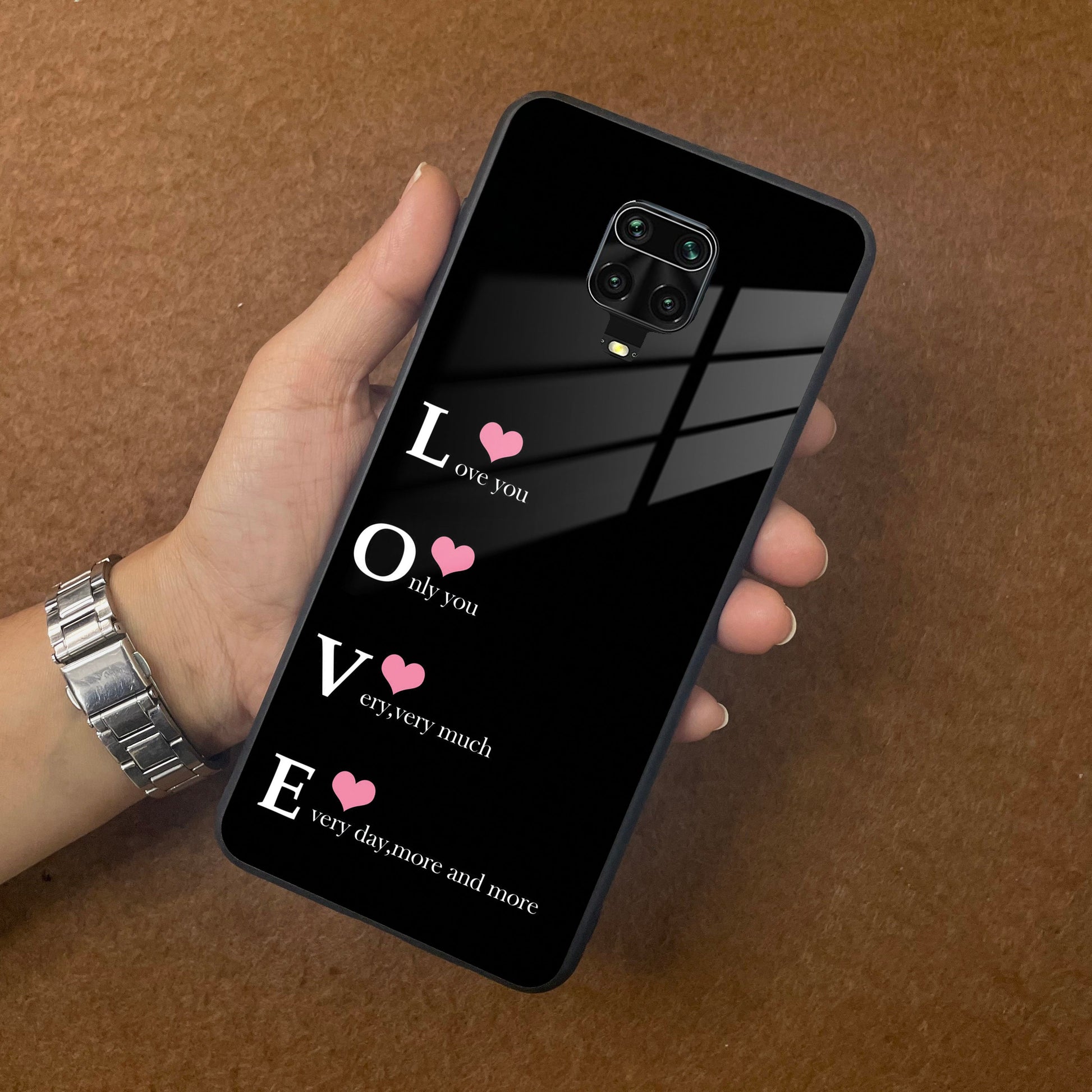 Love Glass Case Cover  For Poco ShopOnCliQ