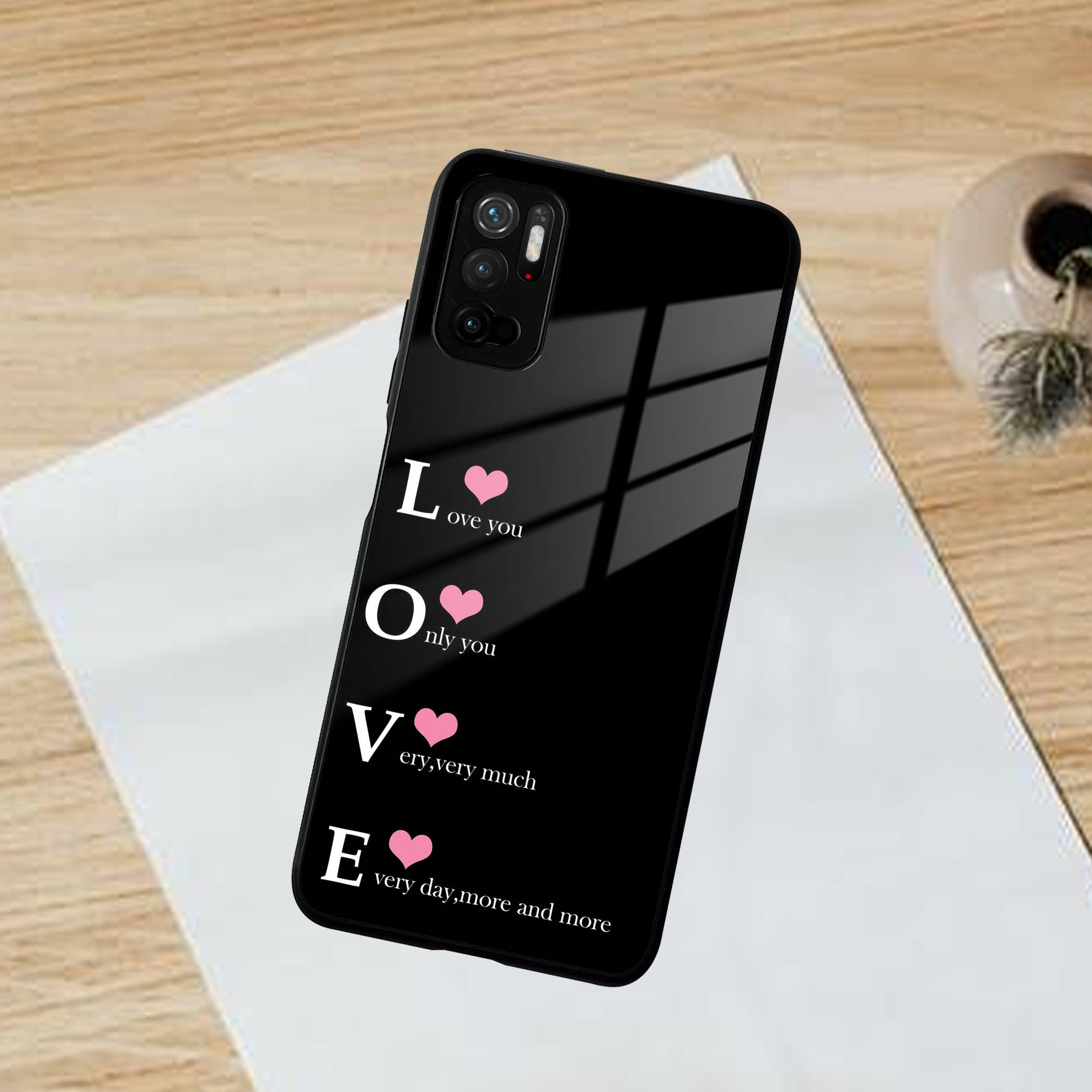 Love Glass Case Cover For Poco - ShopOnCliQ