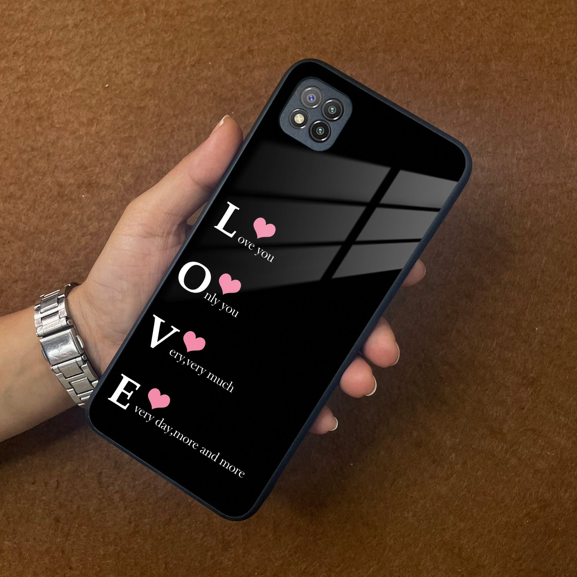 Love Glass Case Cover  For Poco ShopOnCliQ