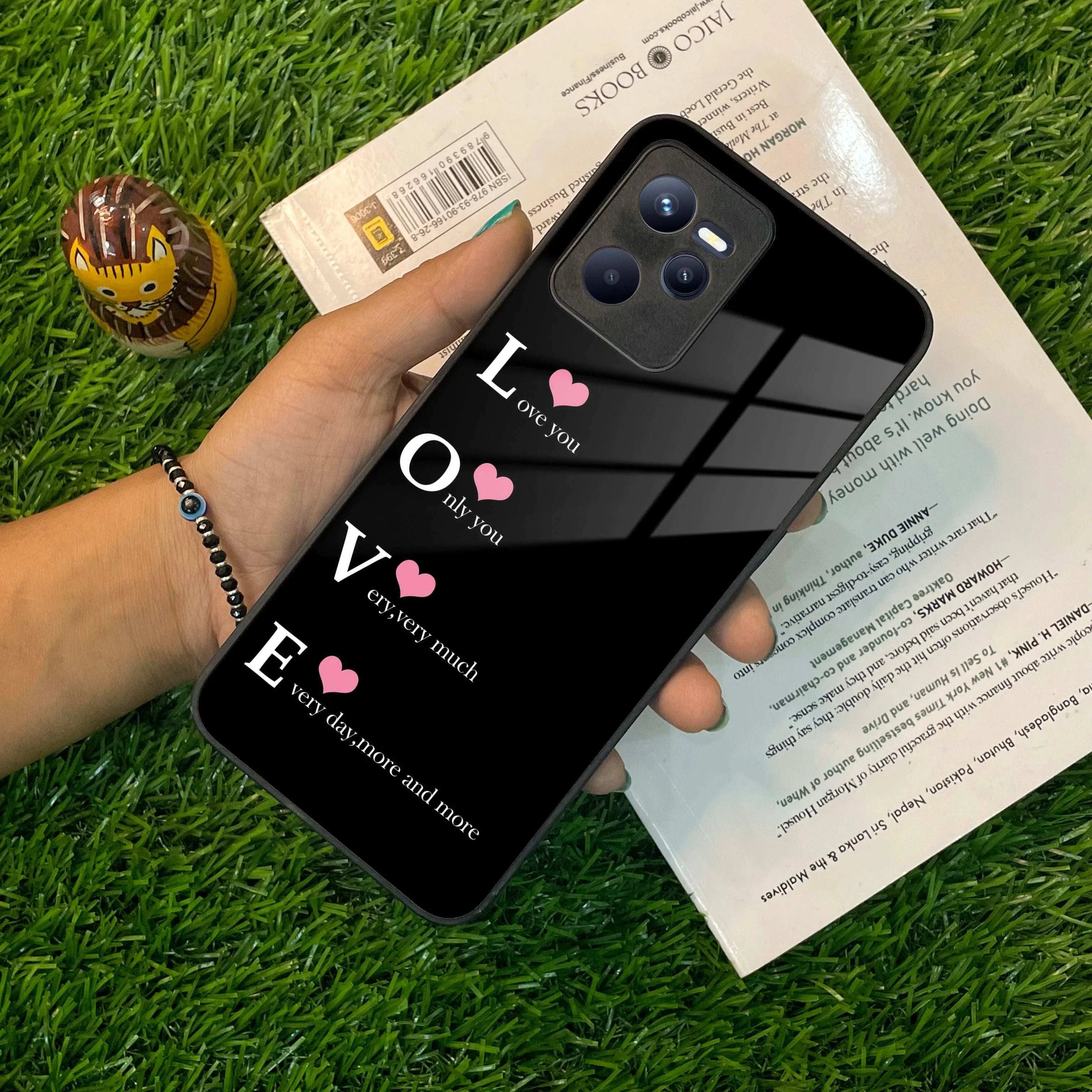 Love Glass Case Cover For Realme/Narzo - ShopOnCliQ