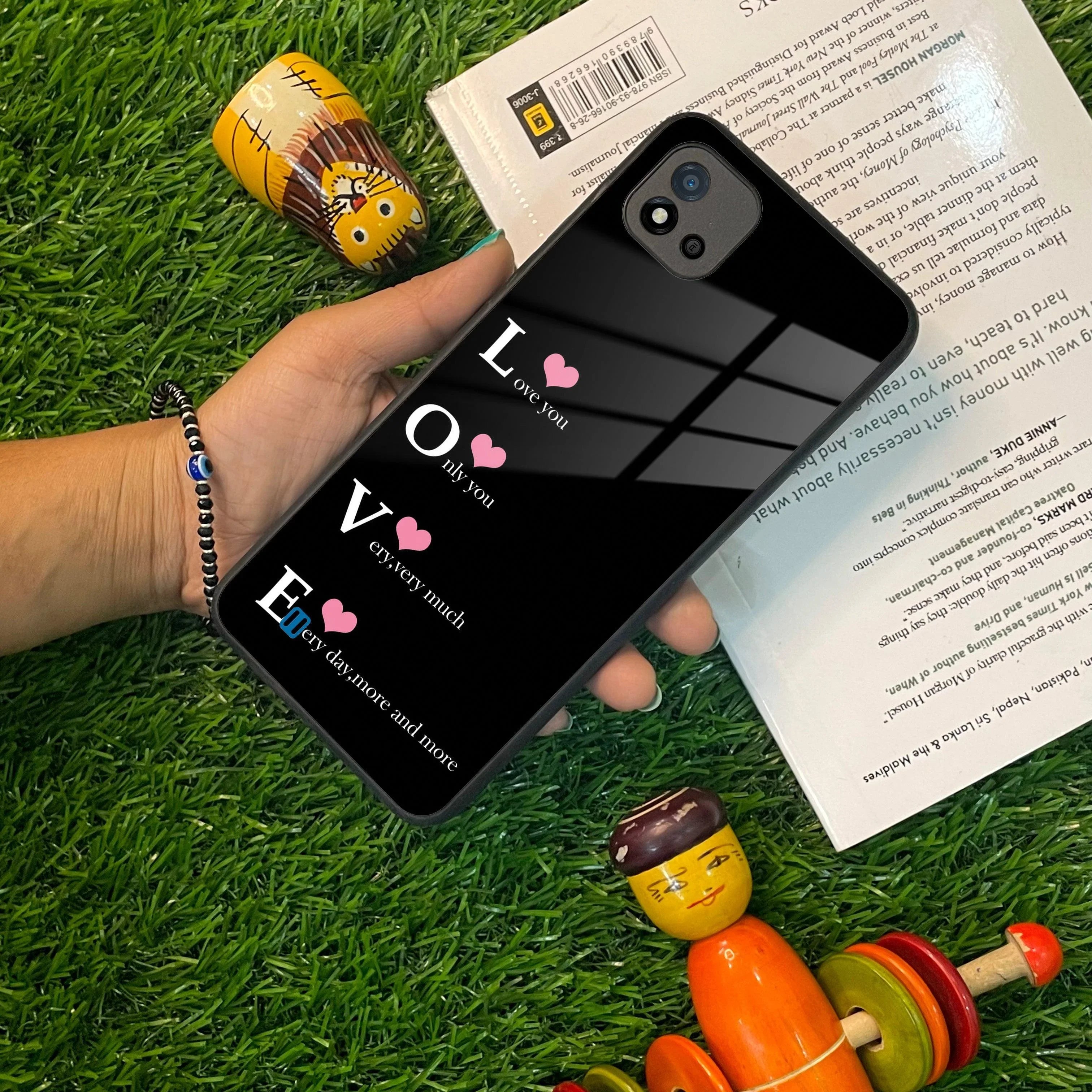 Love Glass Case Cover For Realme/Narzo - ShopOnCliQ