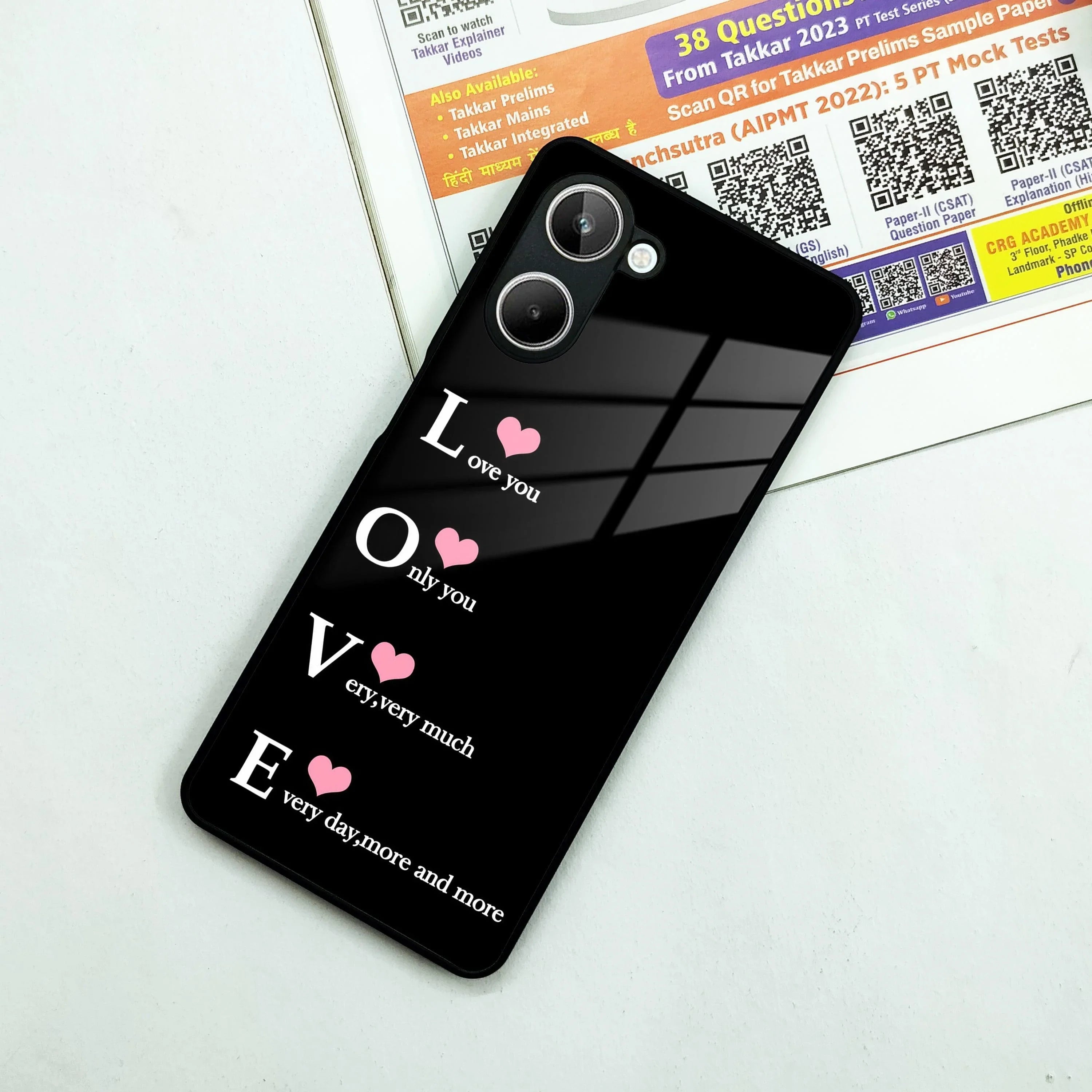 Love Glass Case Cover For Realme/Narzo - ShopOnCliQ