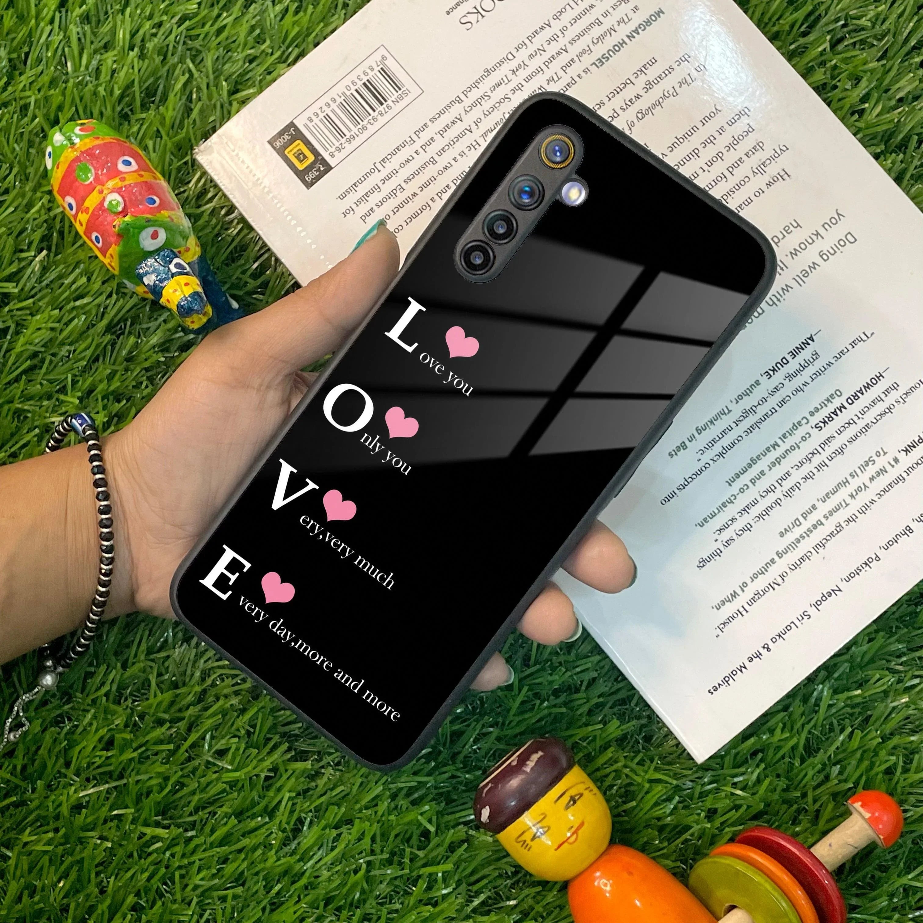 Love Glass Case Cover For Realme/Narzo - ShopOnCliQ