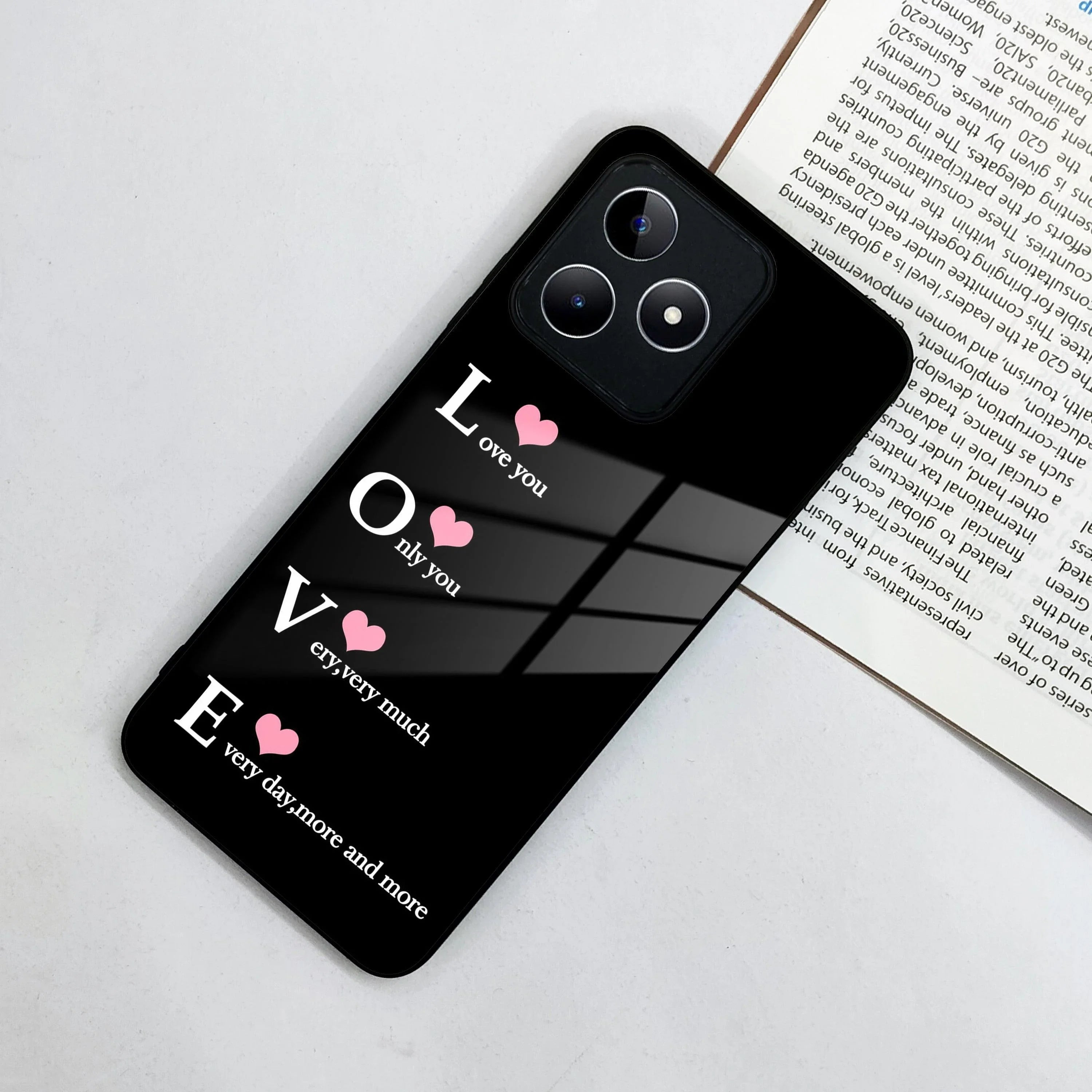 Love Glass Case Cover For Realme/Narzo - ShopOnCliQ