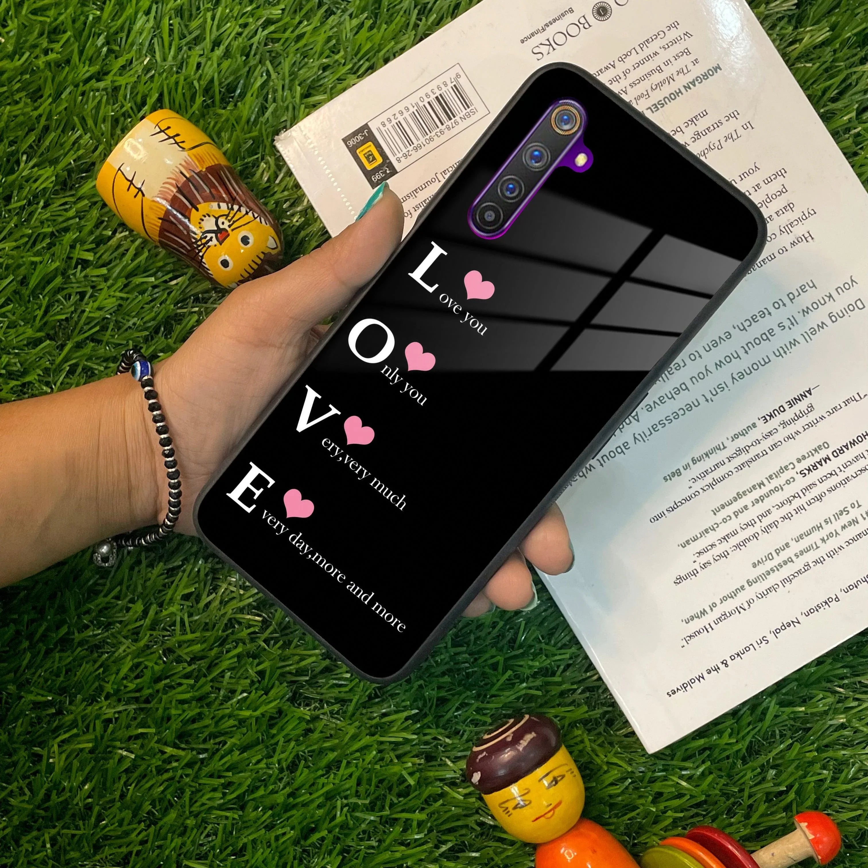 Love Glass Case Cover For Realme/Narzo - ShopOnCliQ