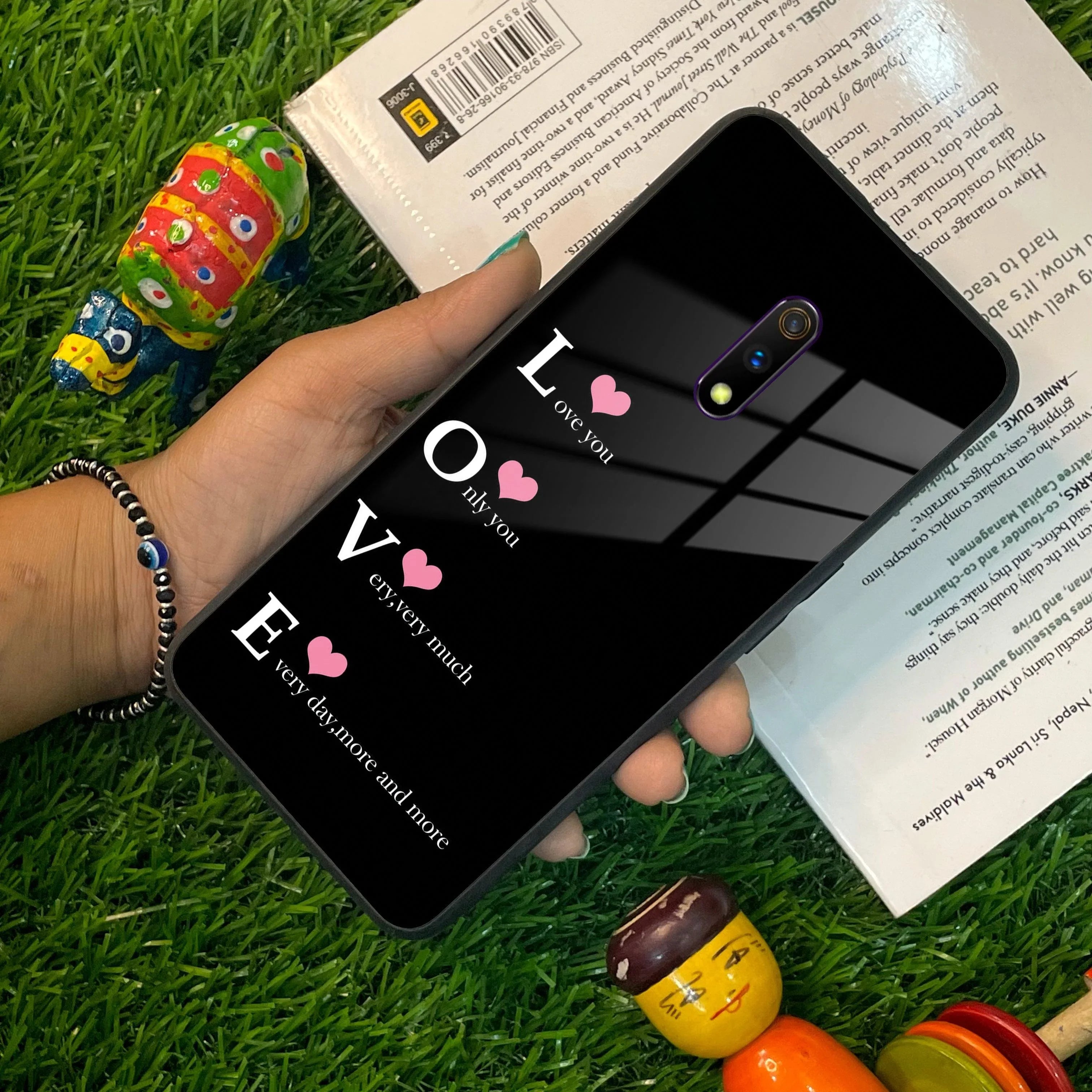 Love Glass Case Cover For Realme/Narzo - ShopOnCliQ