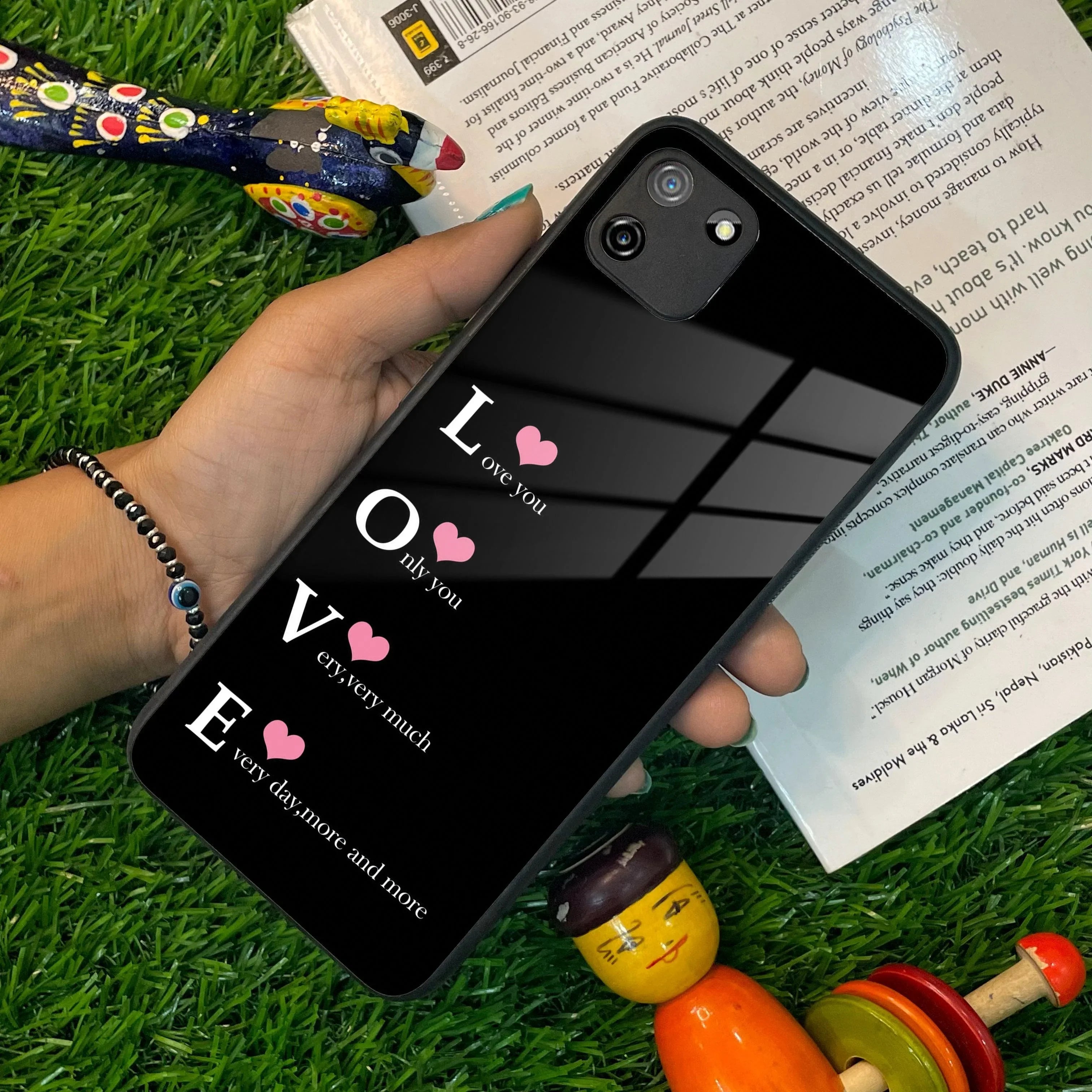 Love Glass Case Cover For Realme/Narzo - ShopOnCliQ