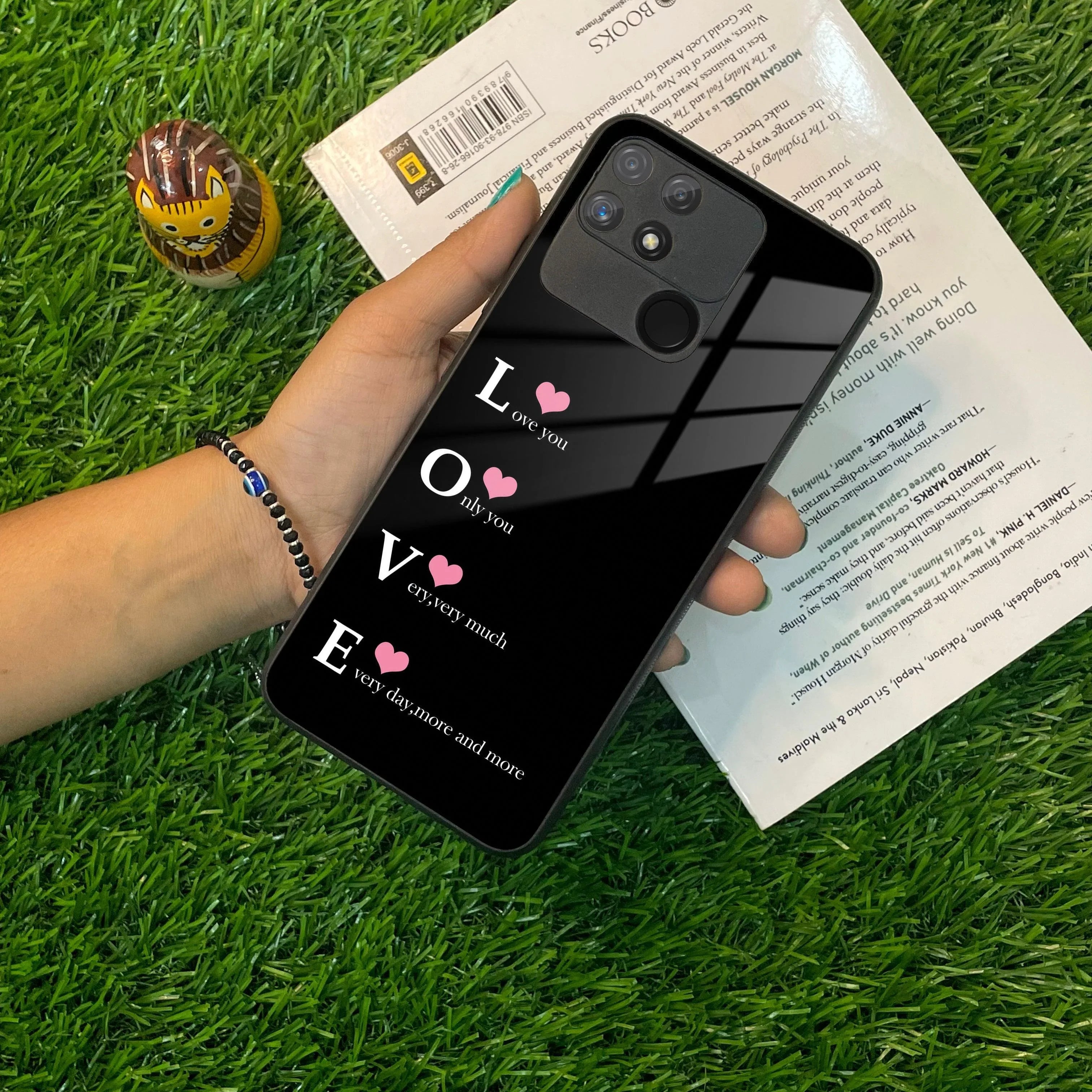 Love Glass Case Cover For Realme/Narzo - ShopOnCliQ