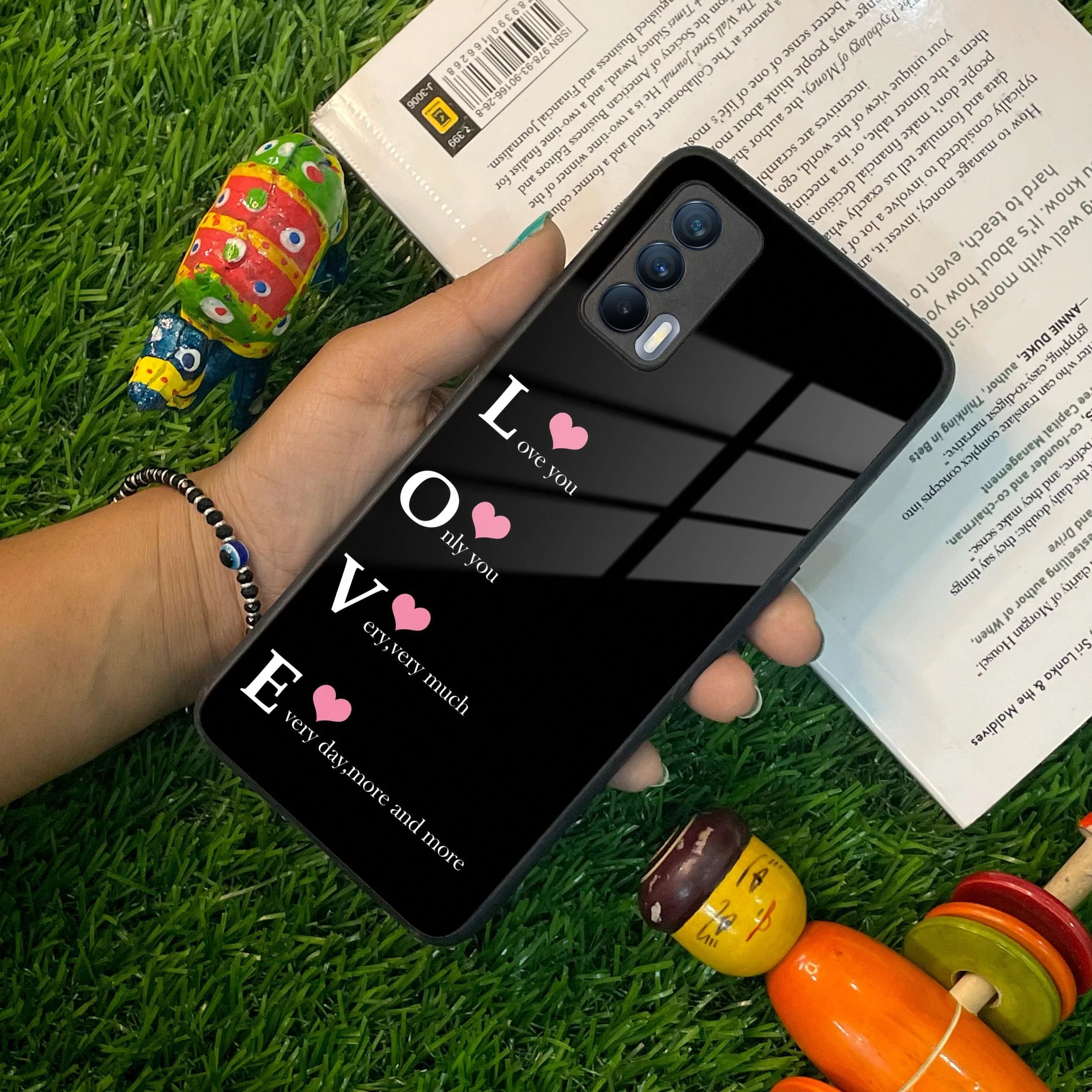 Love Glass Case Cover For Realme/Narzo - ShopOnCliQ