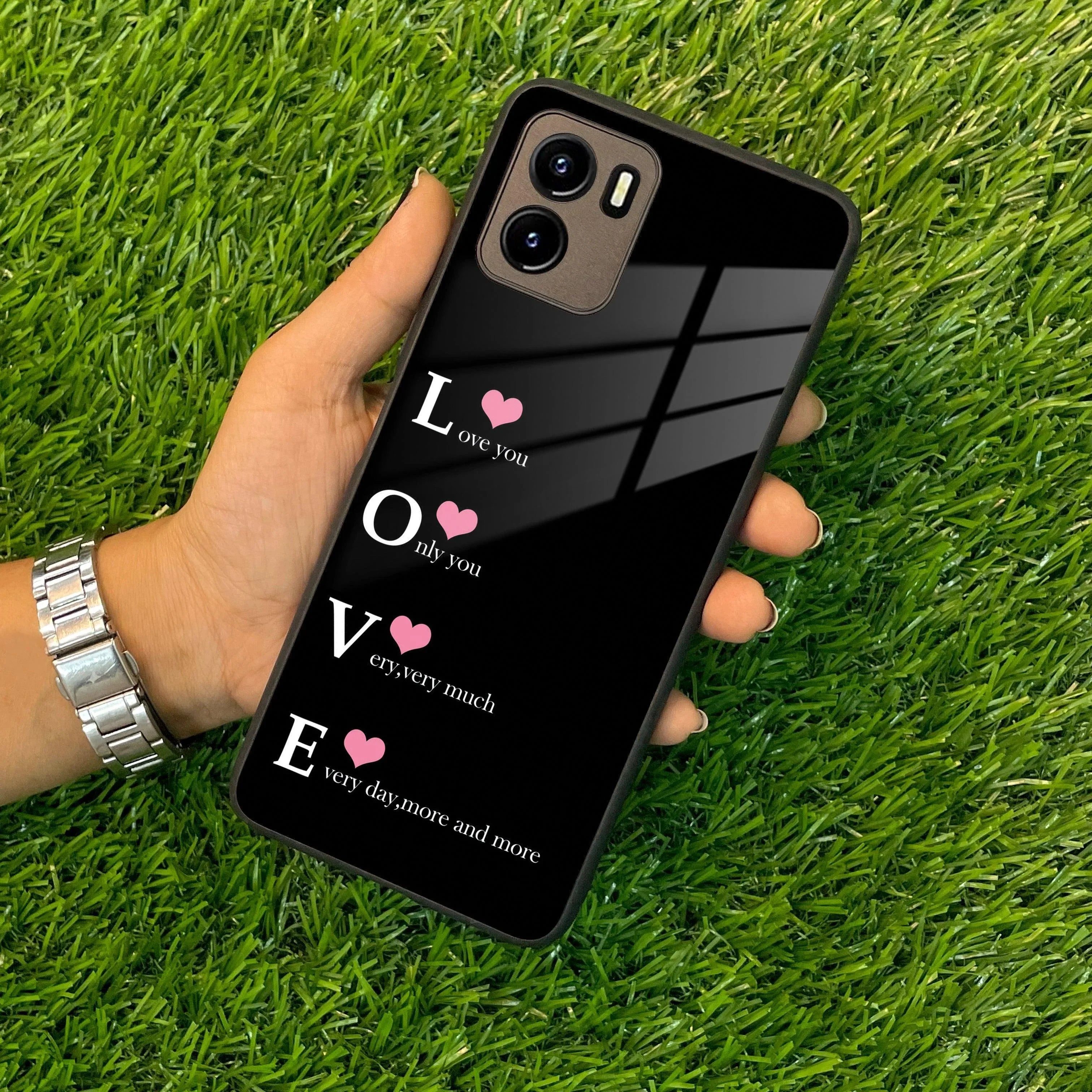 Love Glass Case Cover For Vivo - ShopOnCliQ