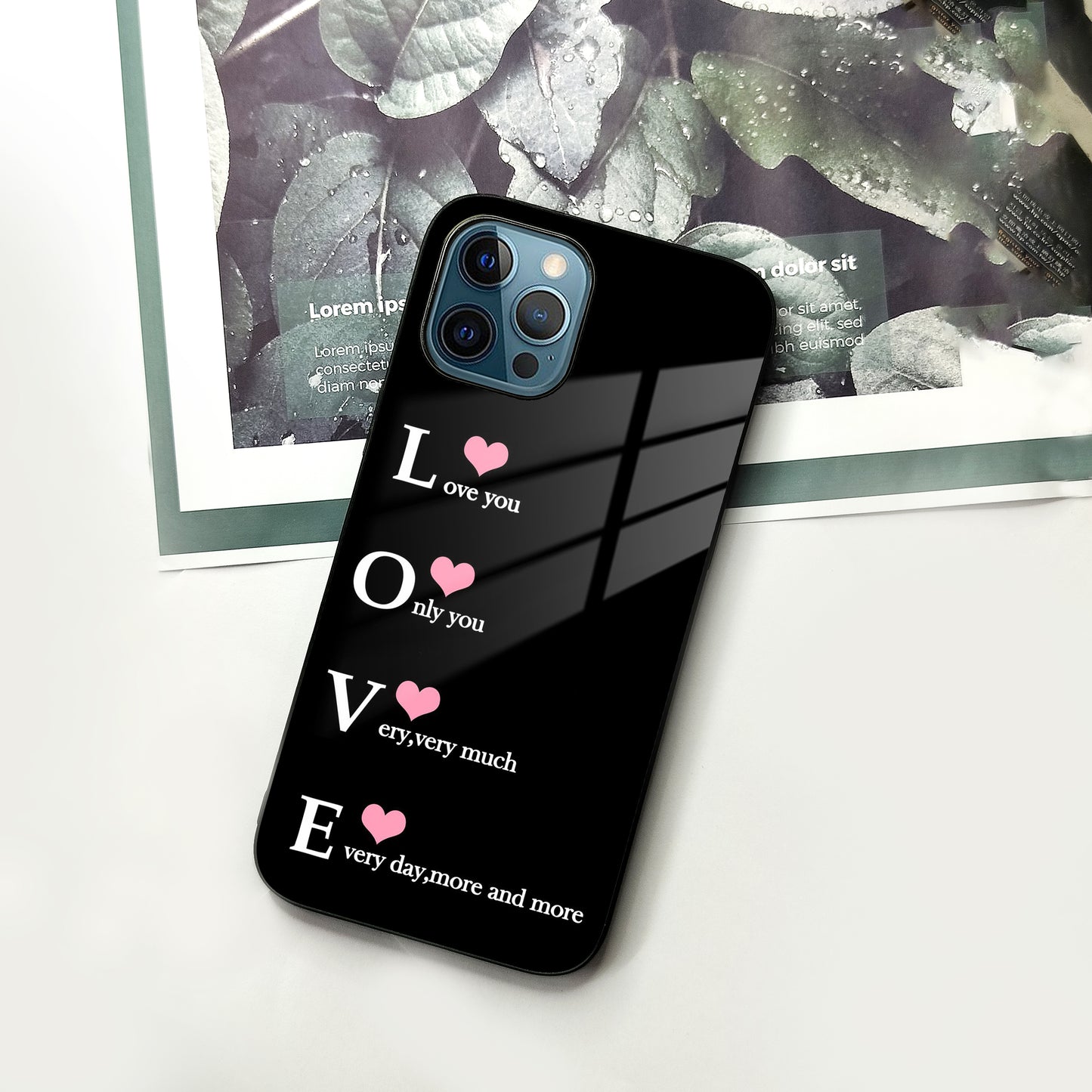 Love Glass Case Cover For iPhone ShopOnCliQ