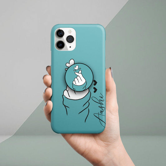 Customized Love Kpop Slim Phone Case Cover For iPhone Color Sky Blue For iPhone