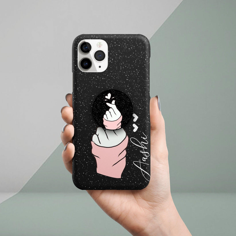 Customized Love Kpop Slim Phone Case Cover For iPhone Color Black For iPhone