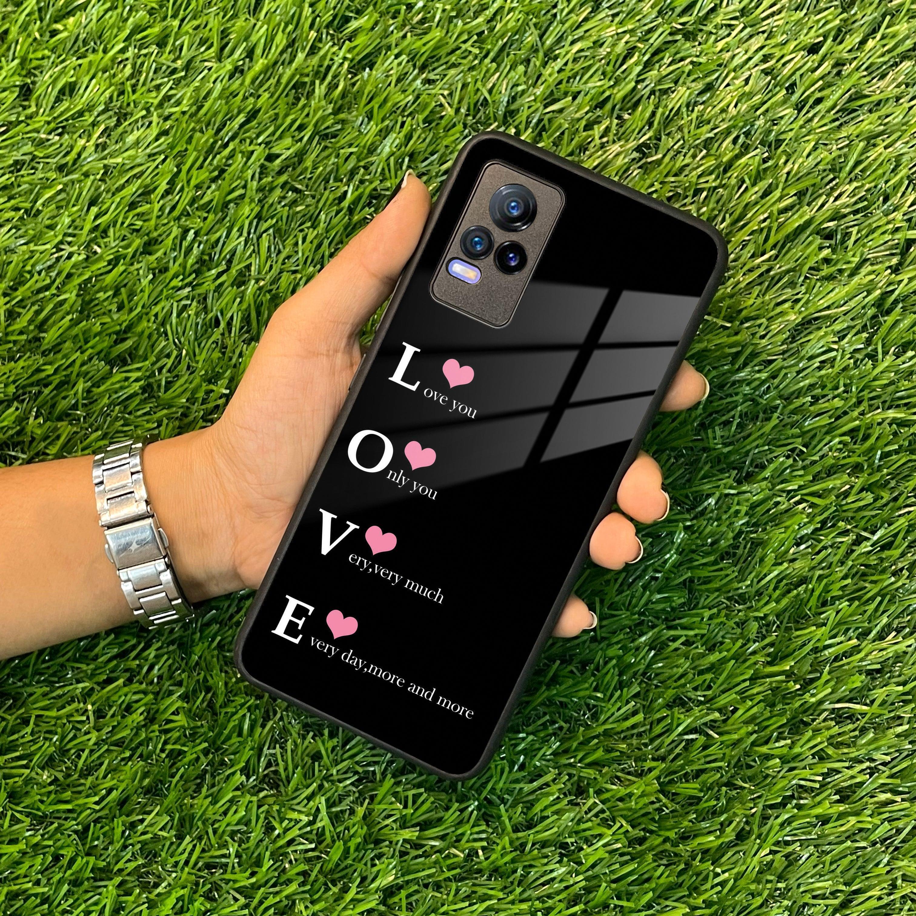 Love Glass Case Cover For Vivo - ShopOnCliQ