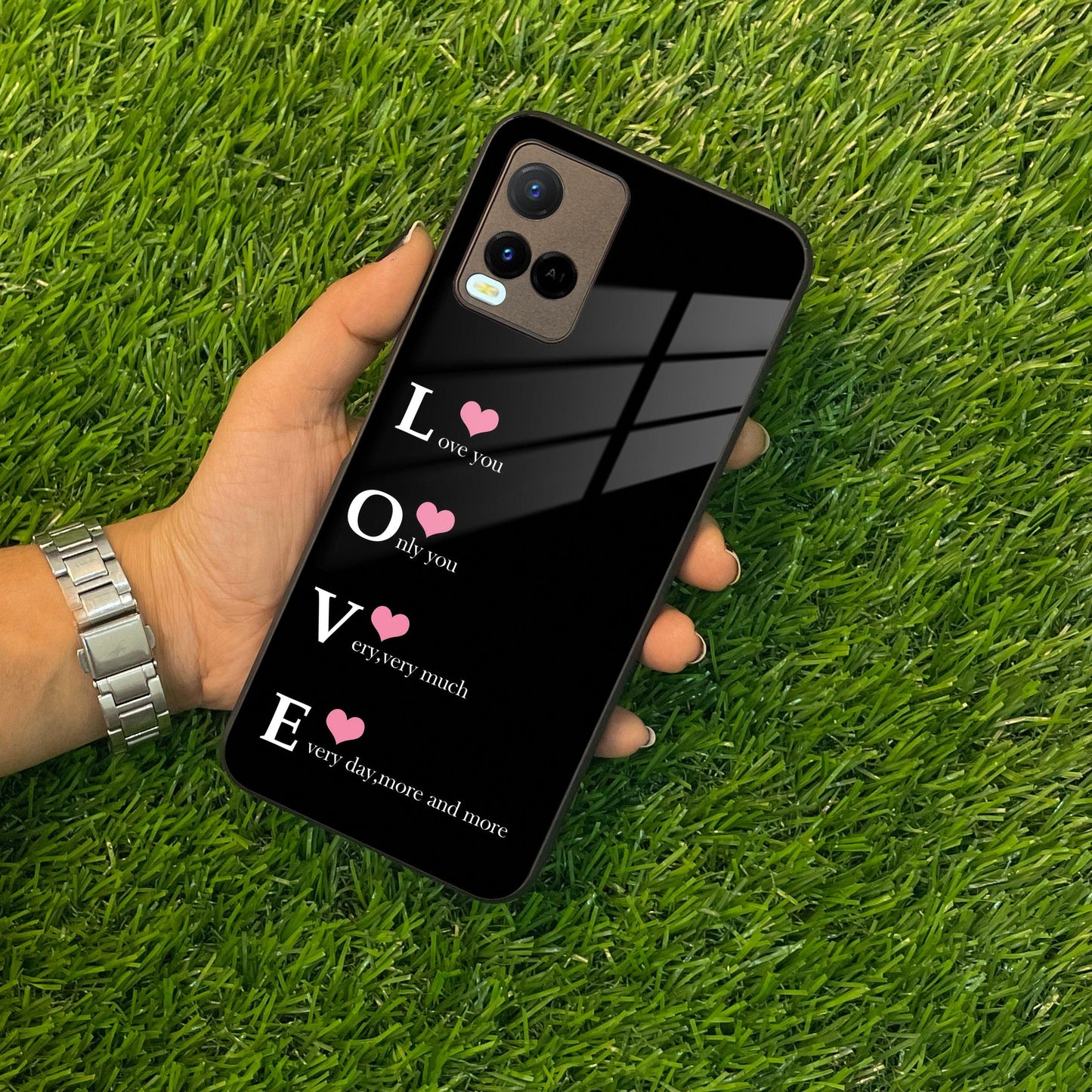 Love Glass Case Cover For Vivo