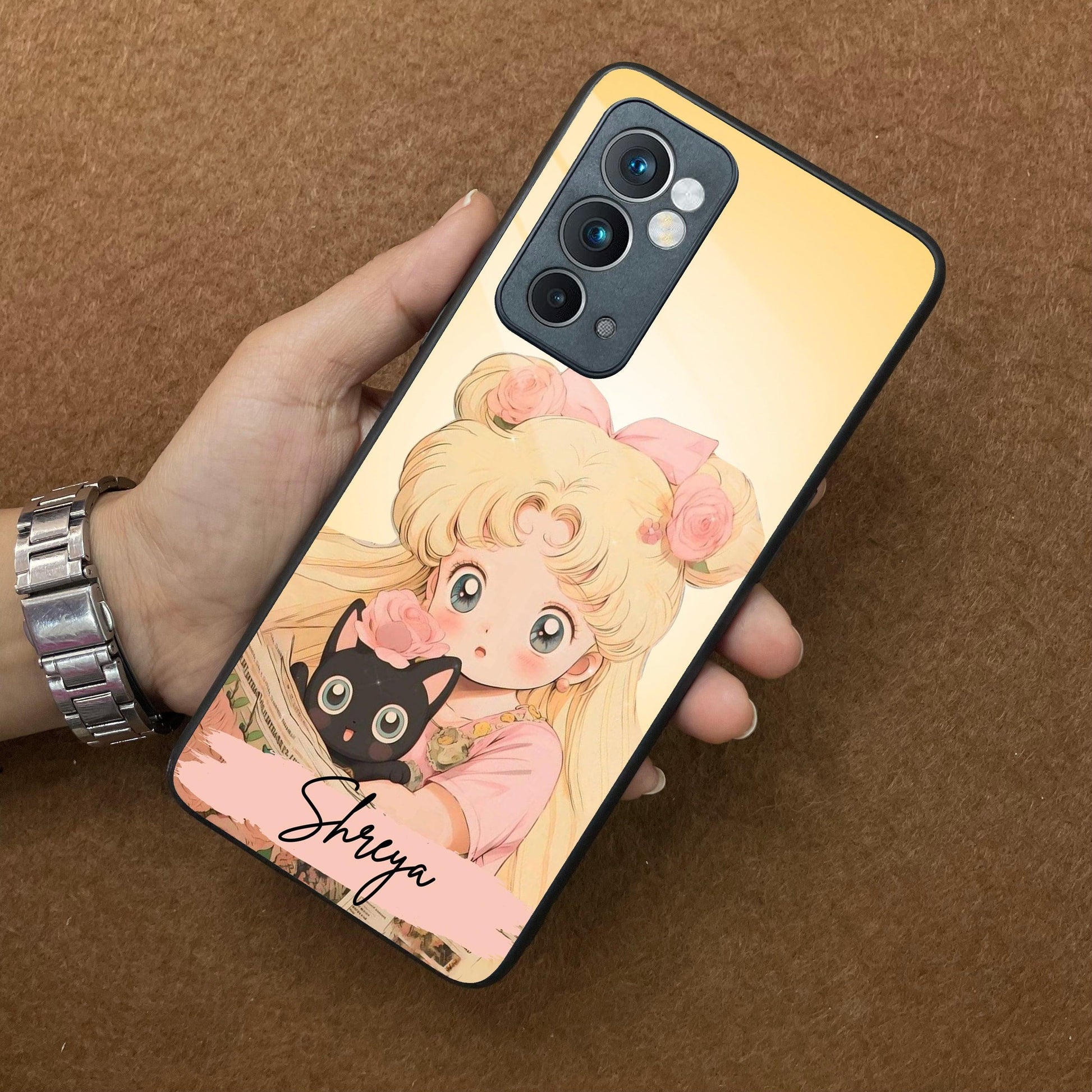 Lovely Sailor Moon Customize Glass Case Cover For OnePlus - ShopOnCliQ