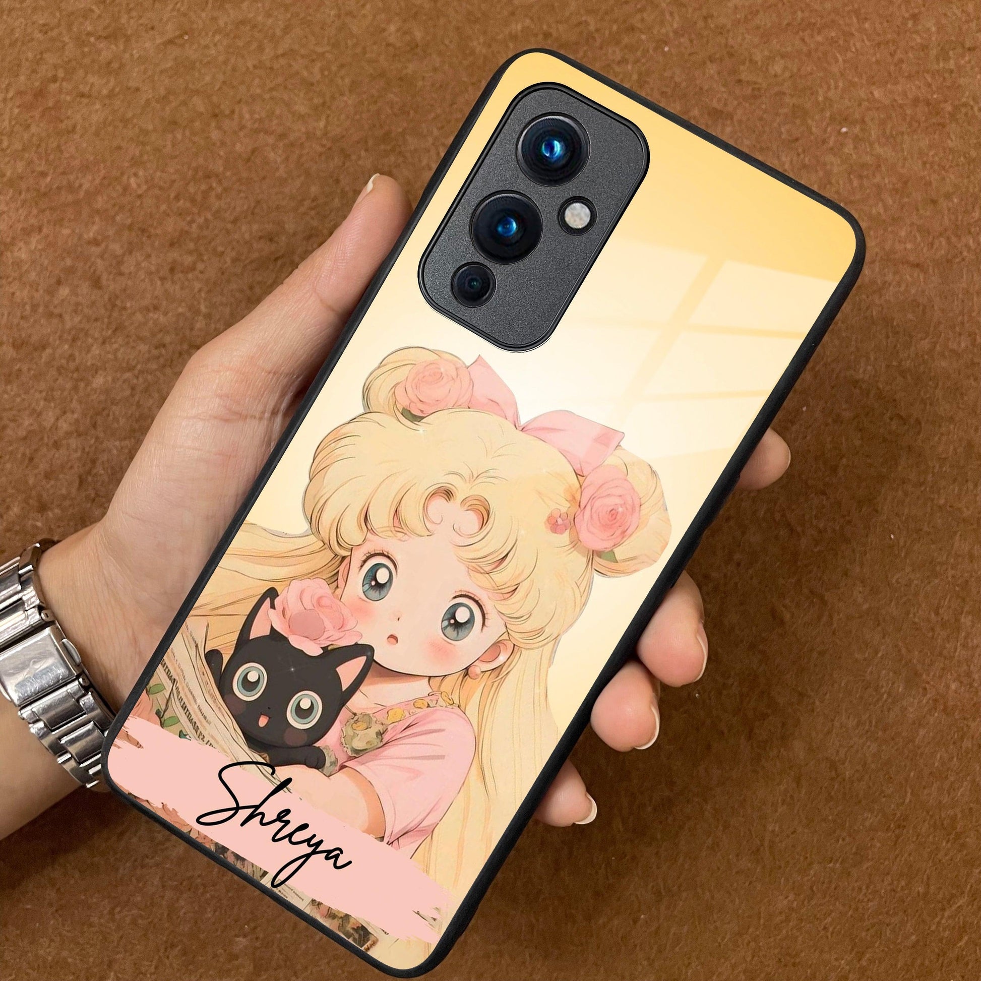 Lovely Sailor Moon Customize Glass Case Cover For OnePlus - ShopOnCliQ