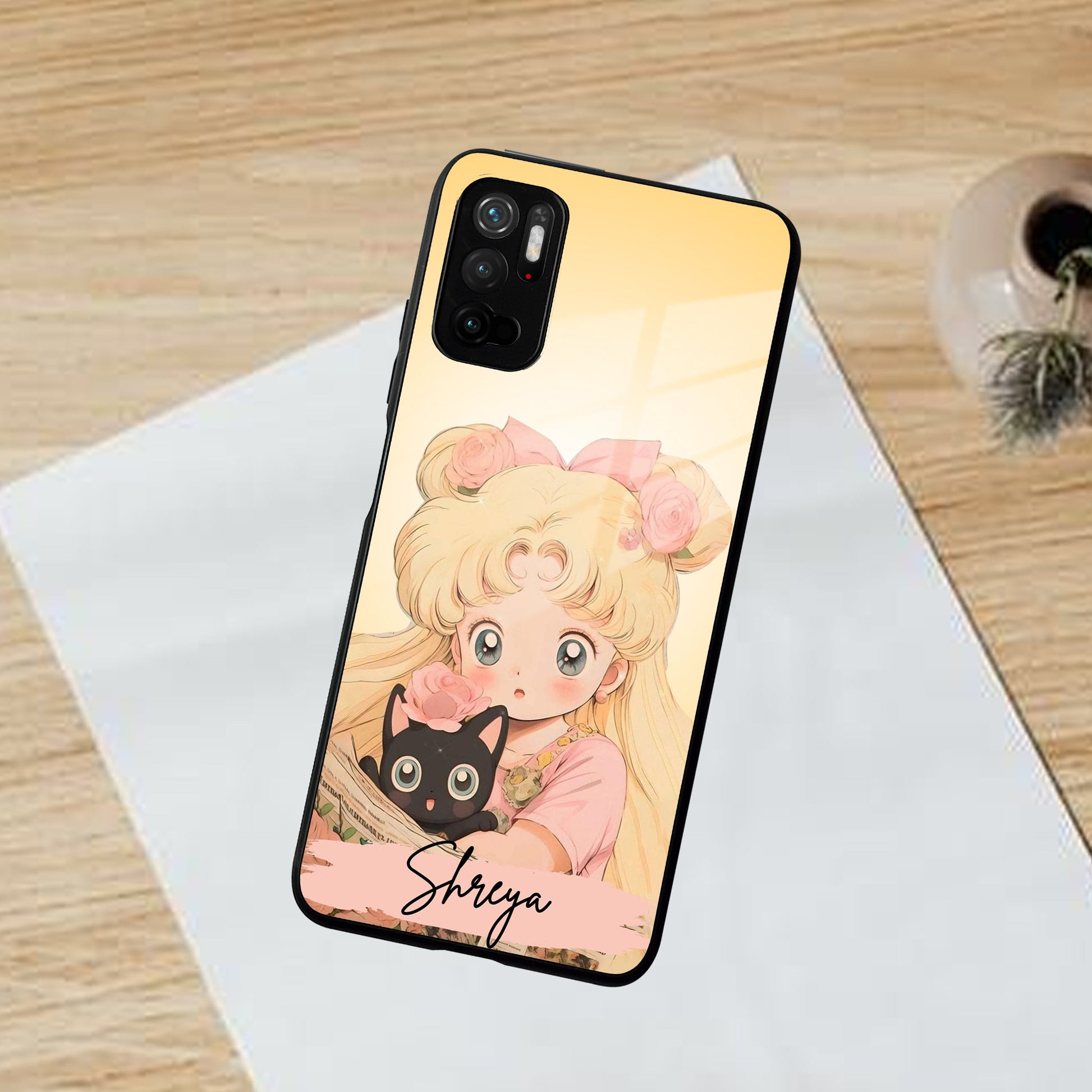 Lovely Sailor Moon Customize Glass Case Cover For Poco - ShopOnCliQ