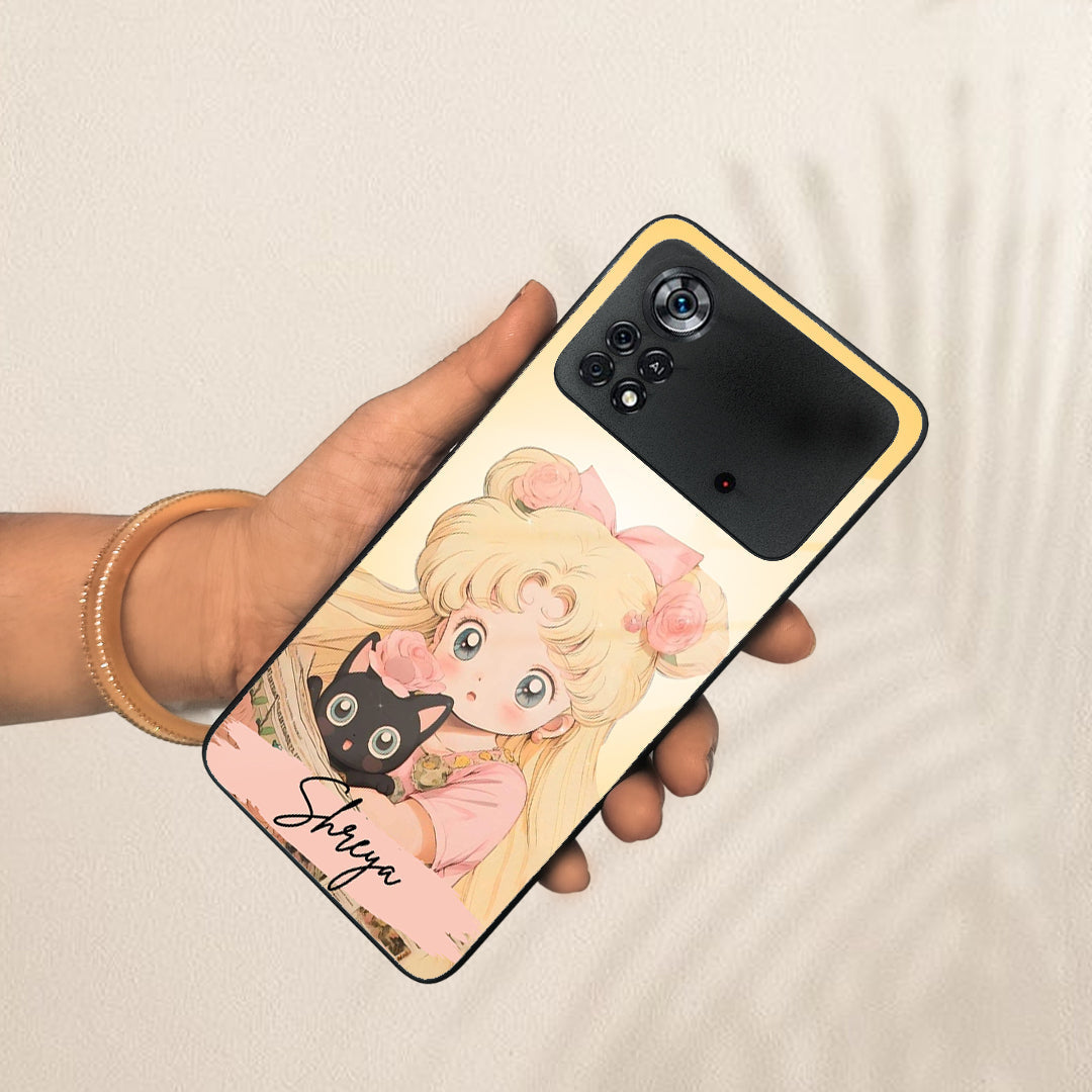 Lovely Sailor Moon Customize Glass Case Cover For Poco - ShopOnCliQ