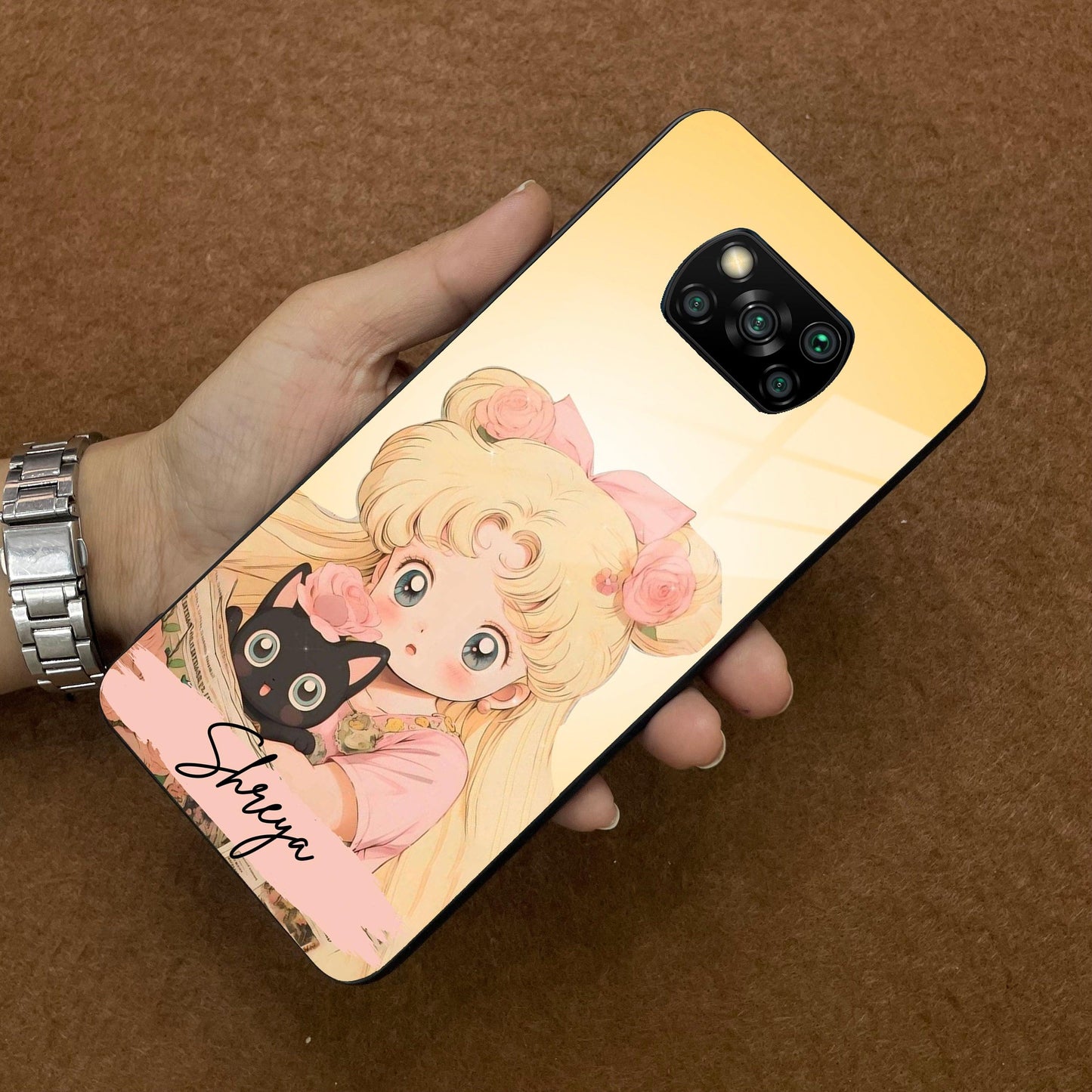 Lovely Sailor Moon Customize Glass Case Cover For Poco - ShopOnCliQ