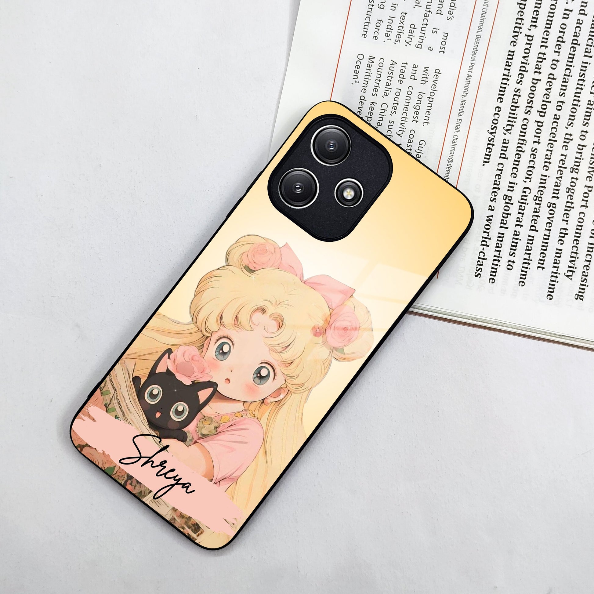 Lovely Sailor Moon Customize Glass Case Cover For Poco - ShopOnCliQ