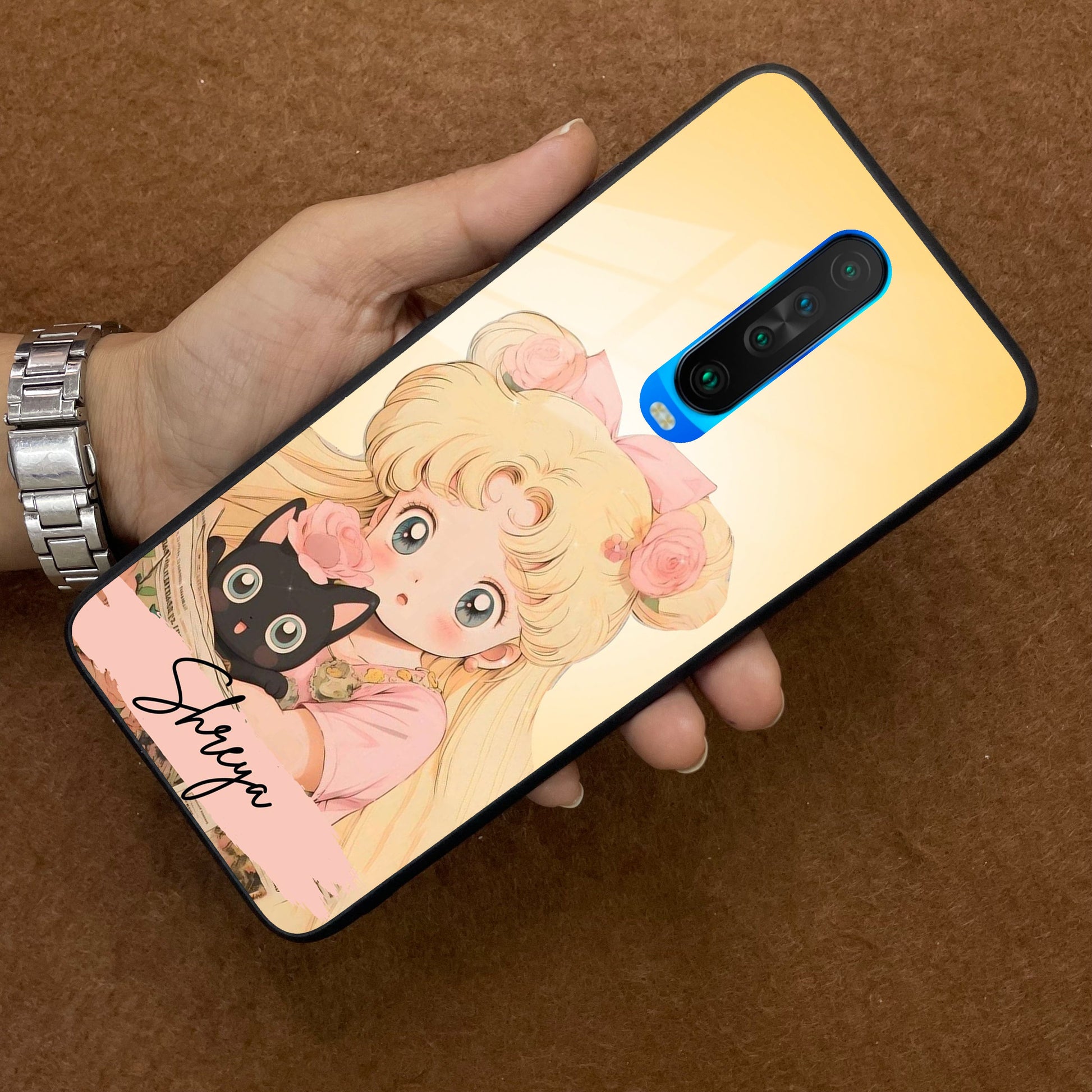 Lovely Sailor Moon Customize Glass Case Cover For Poco - ShopOnCliQ