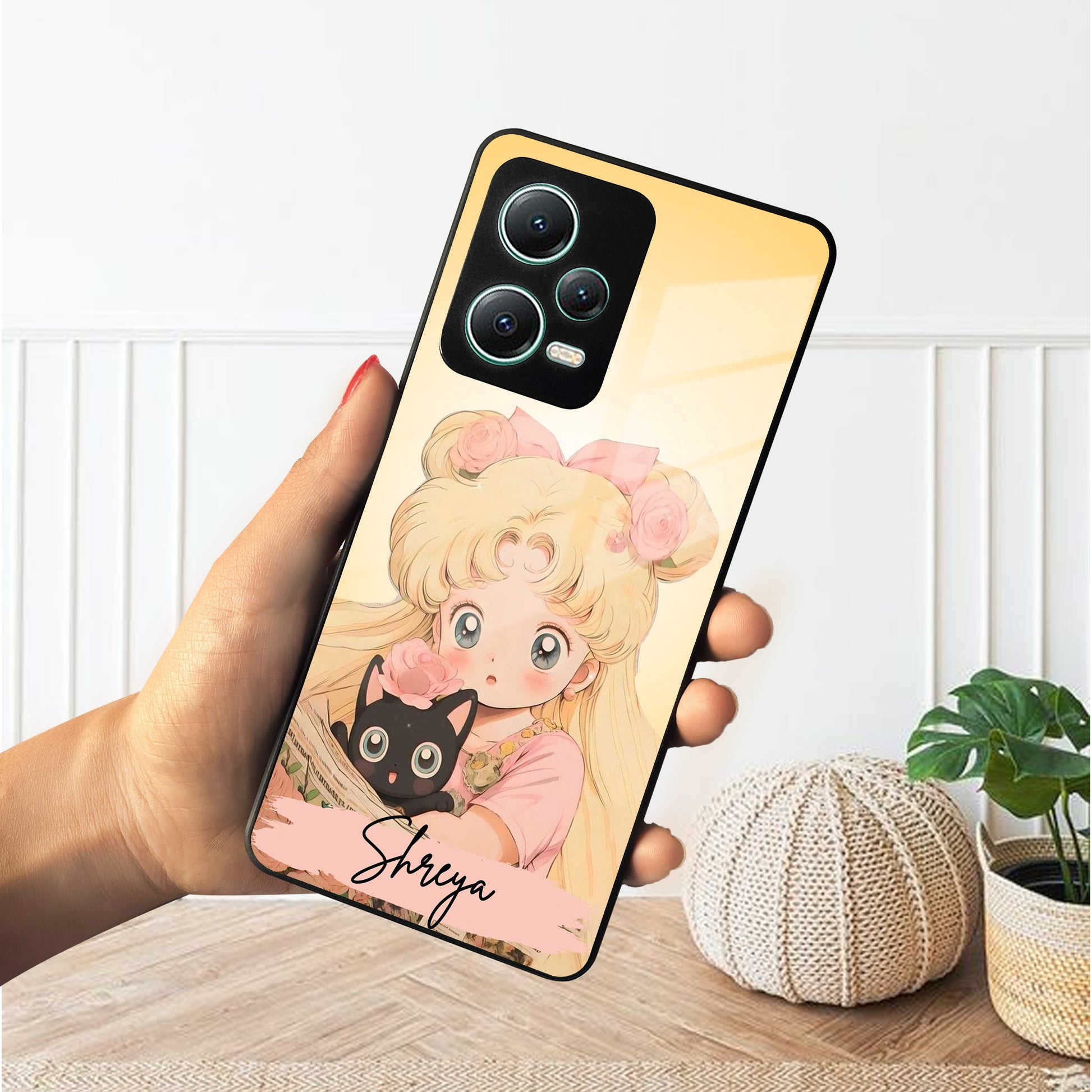 Lovely Sailor Moon Customize Glass Case Cover For Redmi/Xiaomi ShopOnCliQ