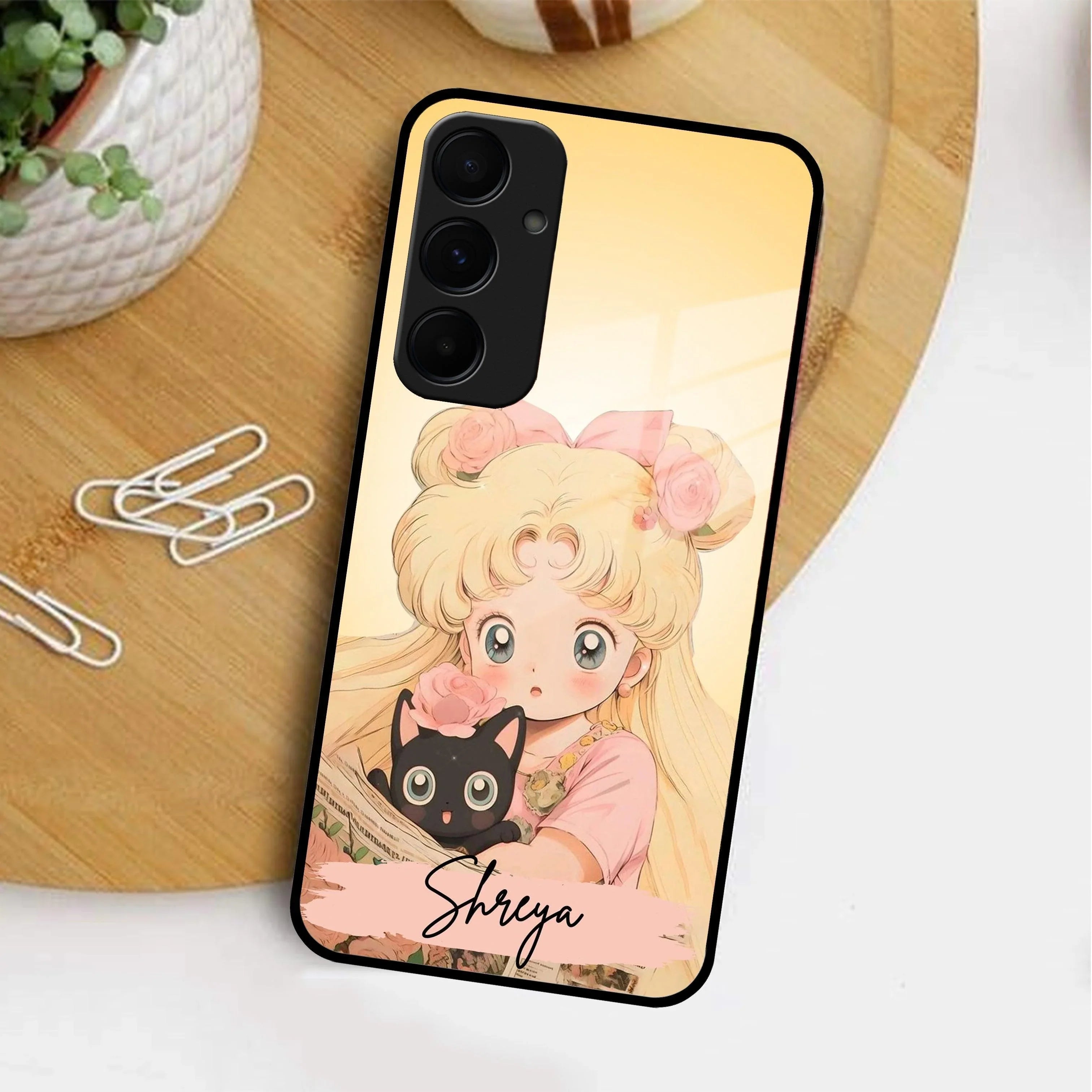 Lovely Sailor Moon Customize Glass Case Cover For Samsung - ShopOnCliQ