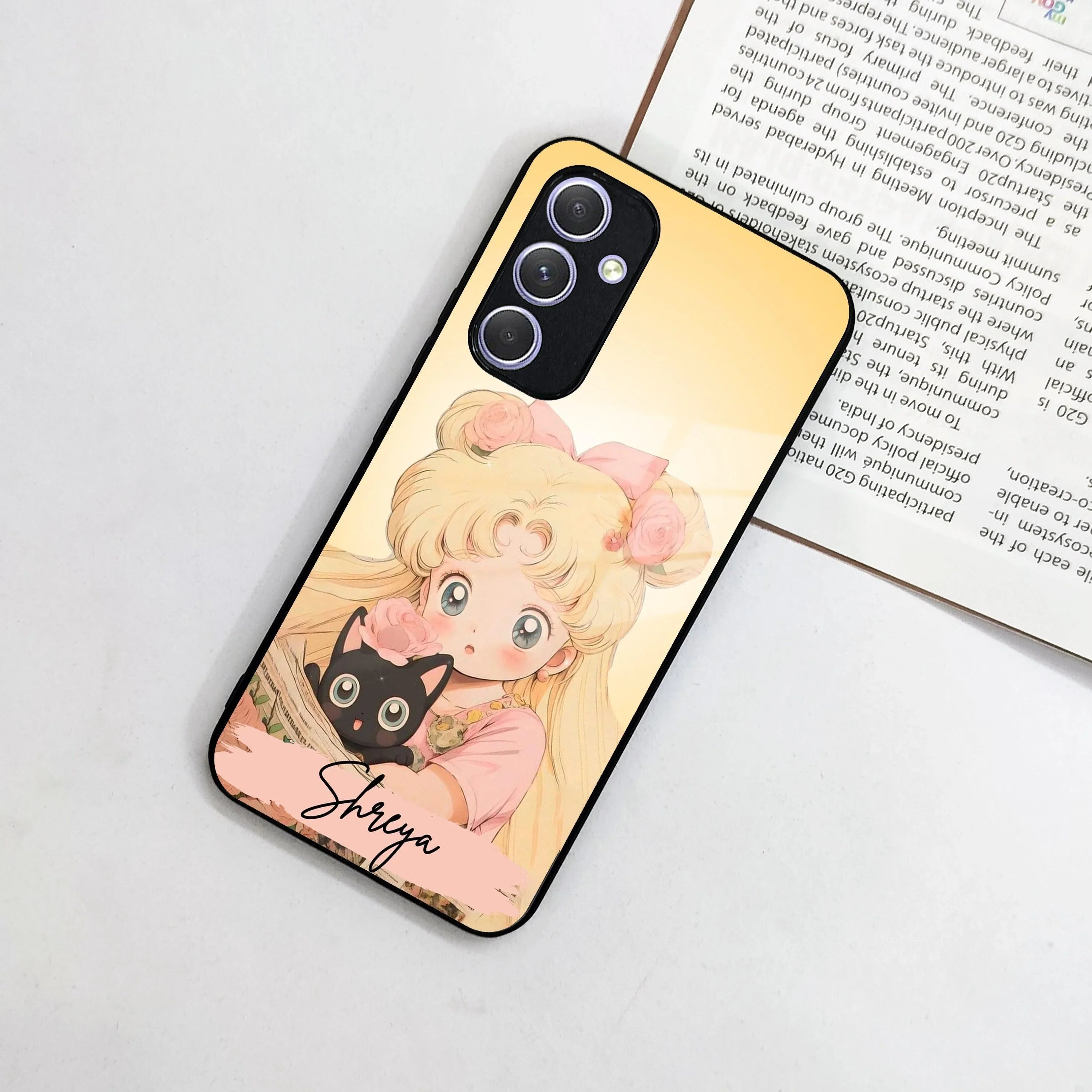 Lovely Sailor Moon Customize Glass Case Cover For Samsung - ShopOnCliQ