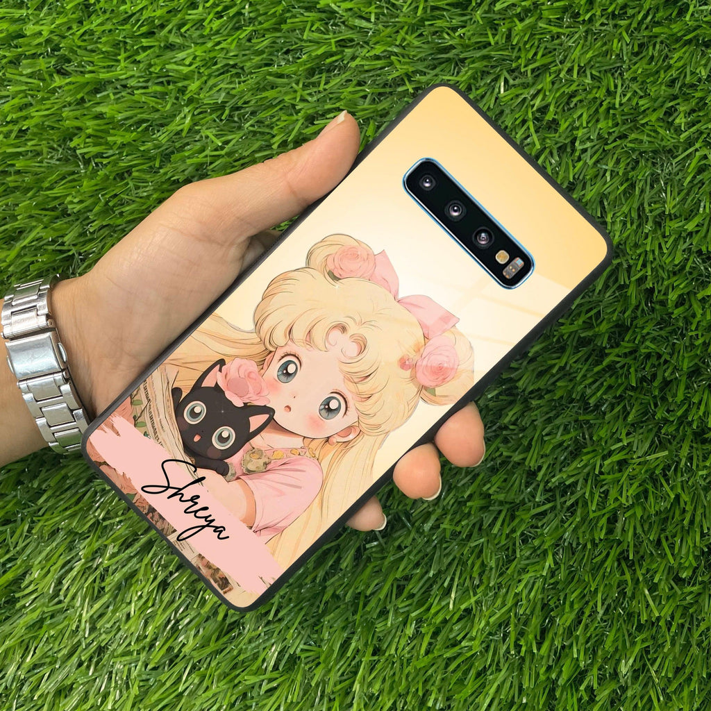 Lovely Sailor Moon Customize Glass Case Cover For Samsung - ShopOnCliQ