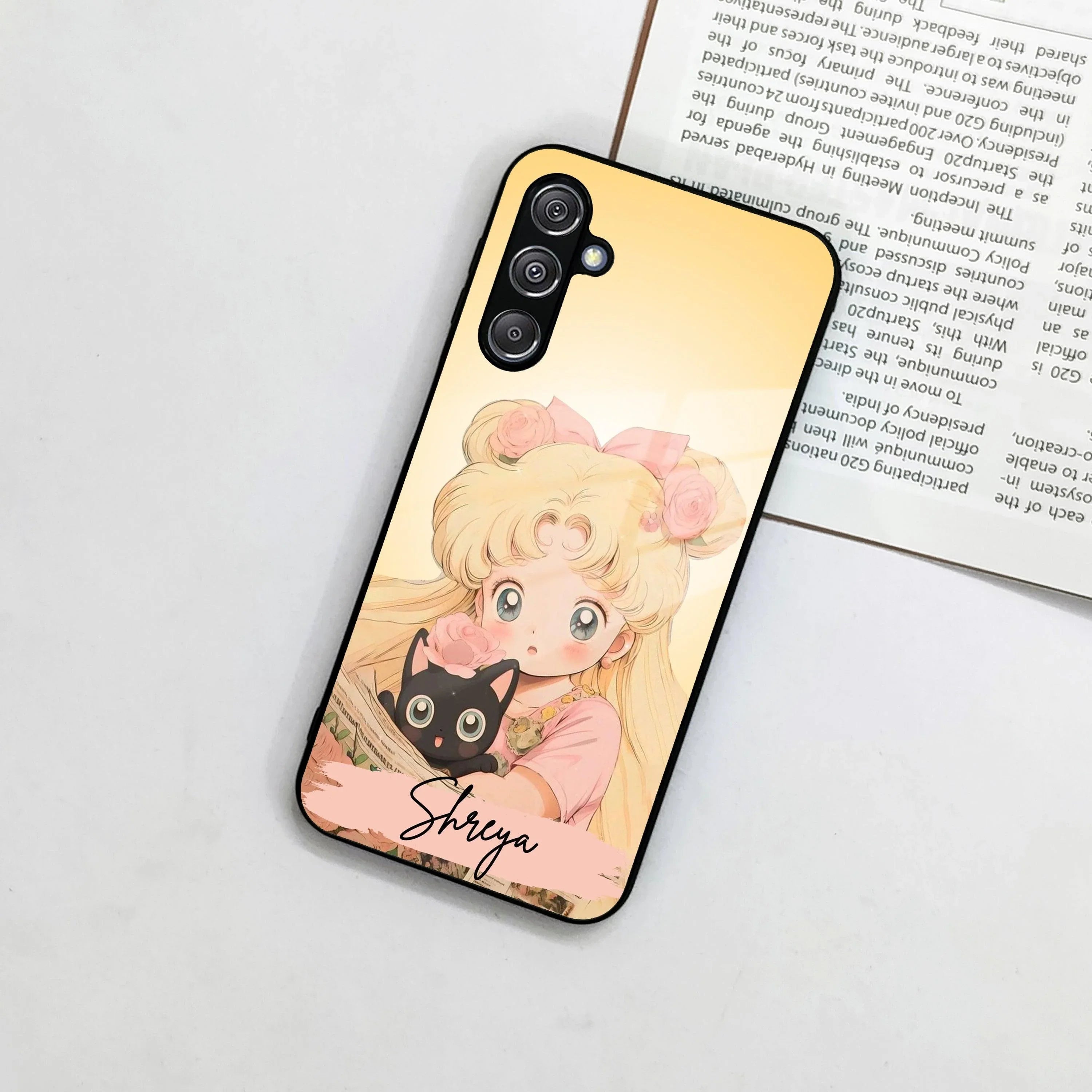 Lovely Sailor Moon Customize Glass Case Cover For Samsung - ShopOnCliQ