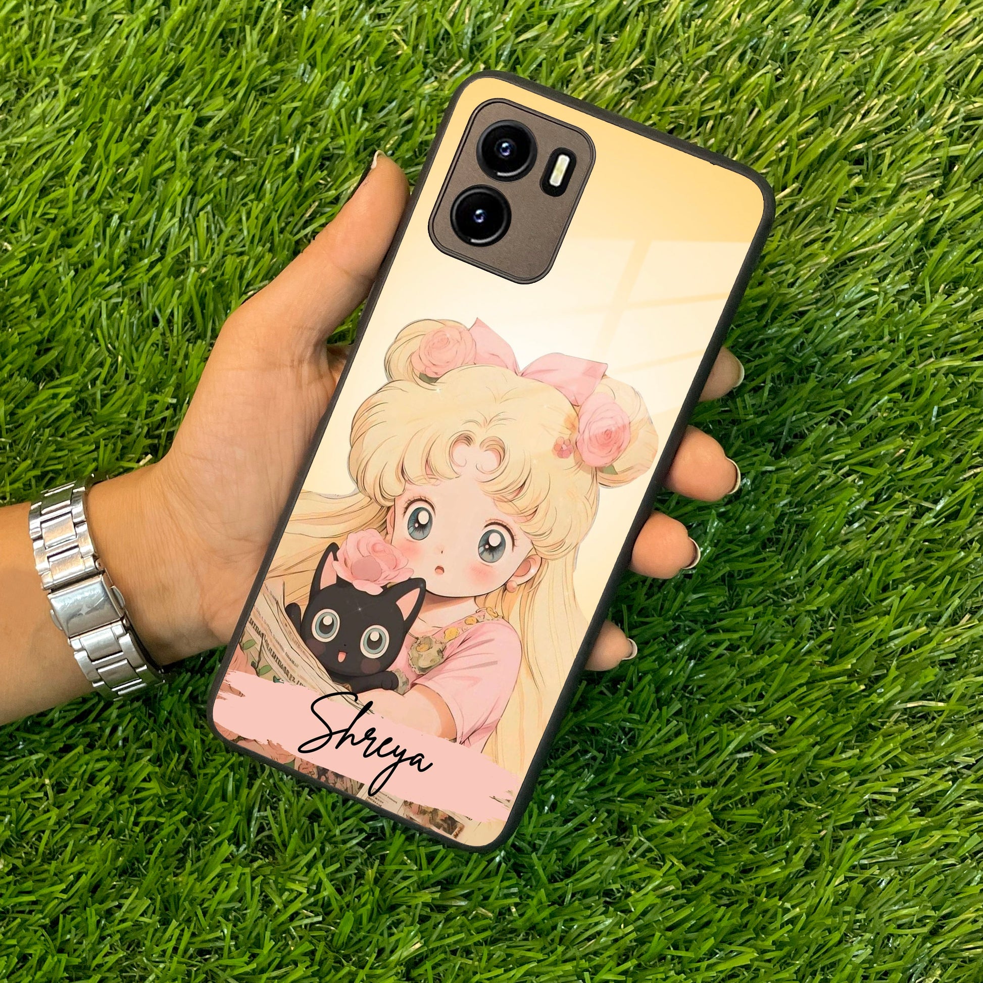 Lovely Sailor Moon Customize Glass Case Cover For Vivo ShopOnCliQ