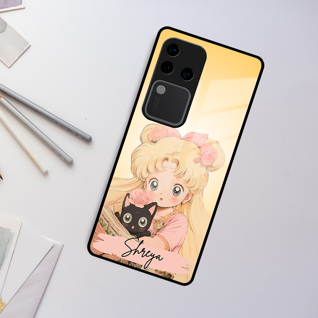 Lovely Sailor Moon Customize Glass Case Cover For Vivo ShopOnCliQ