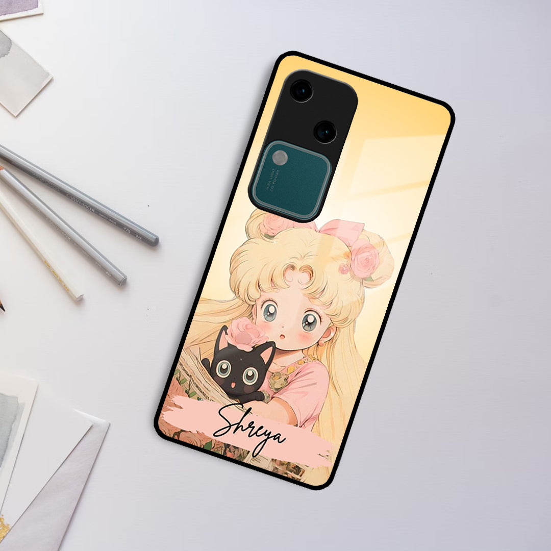 Lovely Sailor Moon Customize Glass Case Cover For Vivo ShopOnCliQ