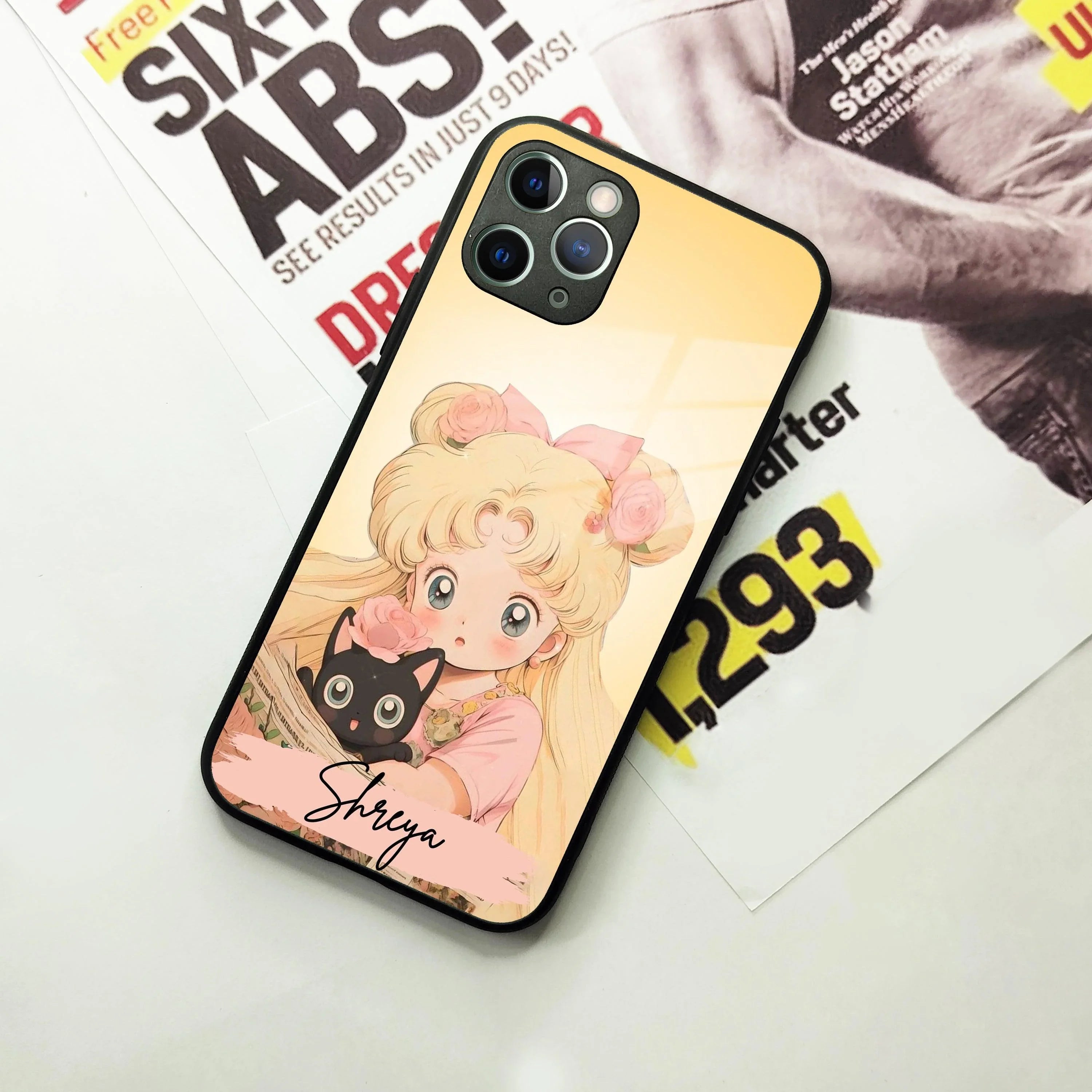 Lovely Sailor Moon Customize Glass Case Cover For iPhone - ShopOnCliQ
