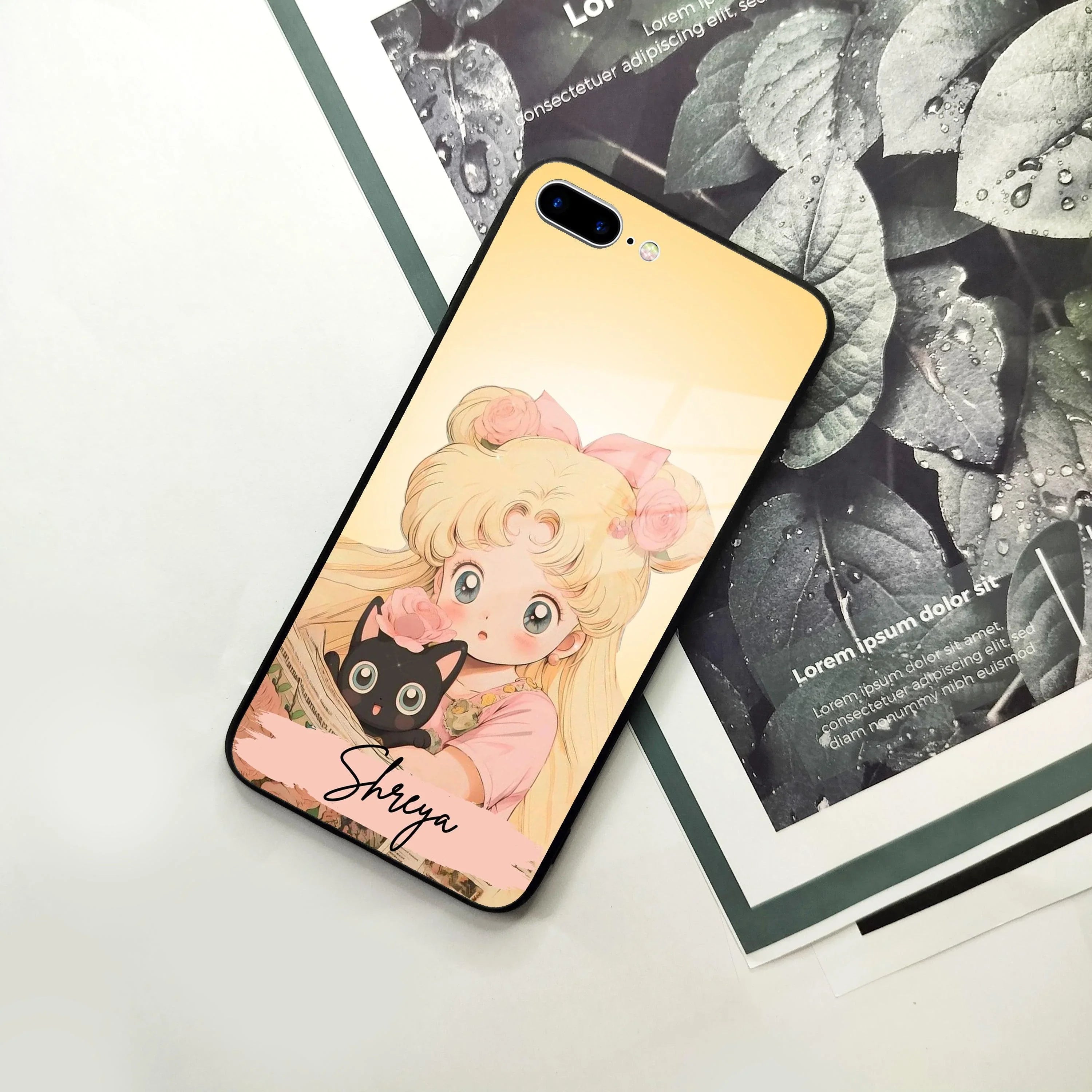 Lovely Sailor Moon Customize Glass Case Cover For iPhone - ShopOnCliQ