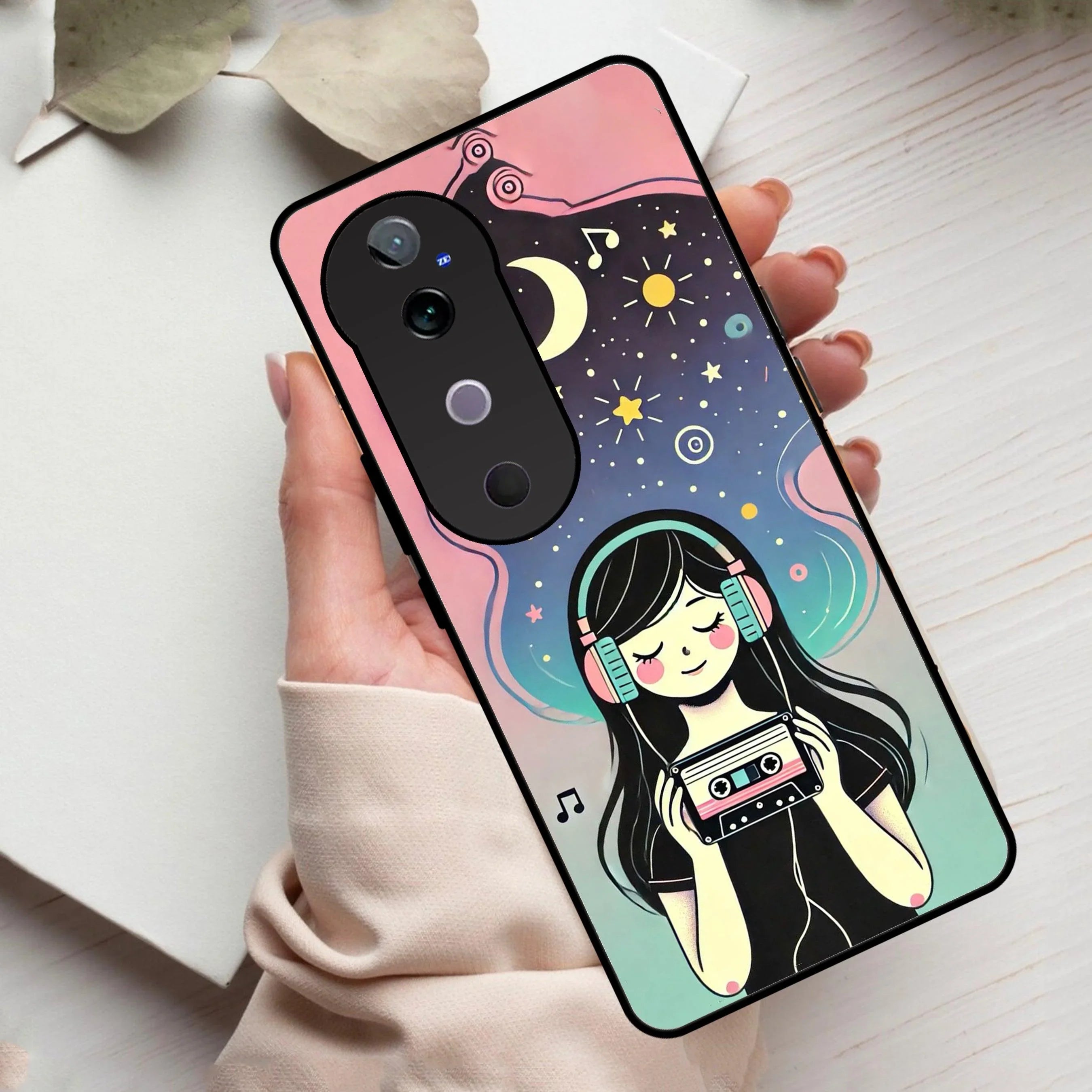 Luna Glass Case Cover For Vivo - ShopOnCliQ