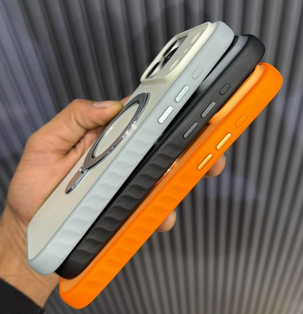 Luxury MagSafe Ring iPhone Phone Cover – Matte Finish Back Case with Camera Protection - ShopOnCliQ