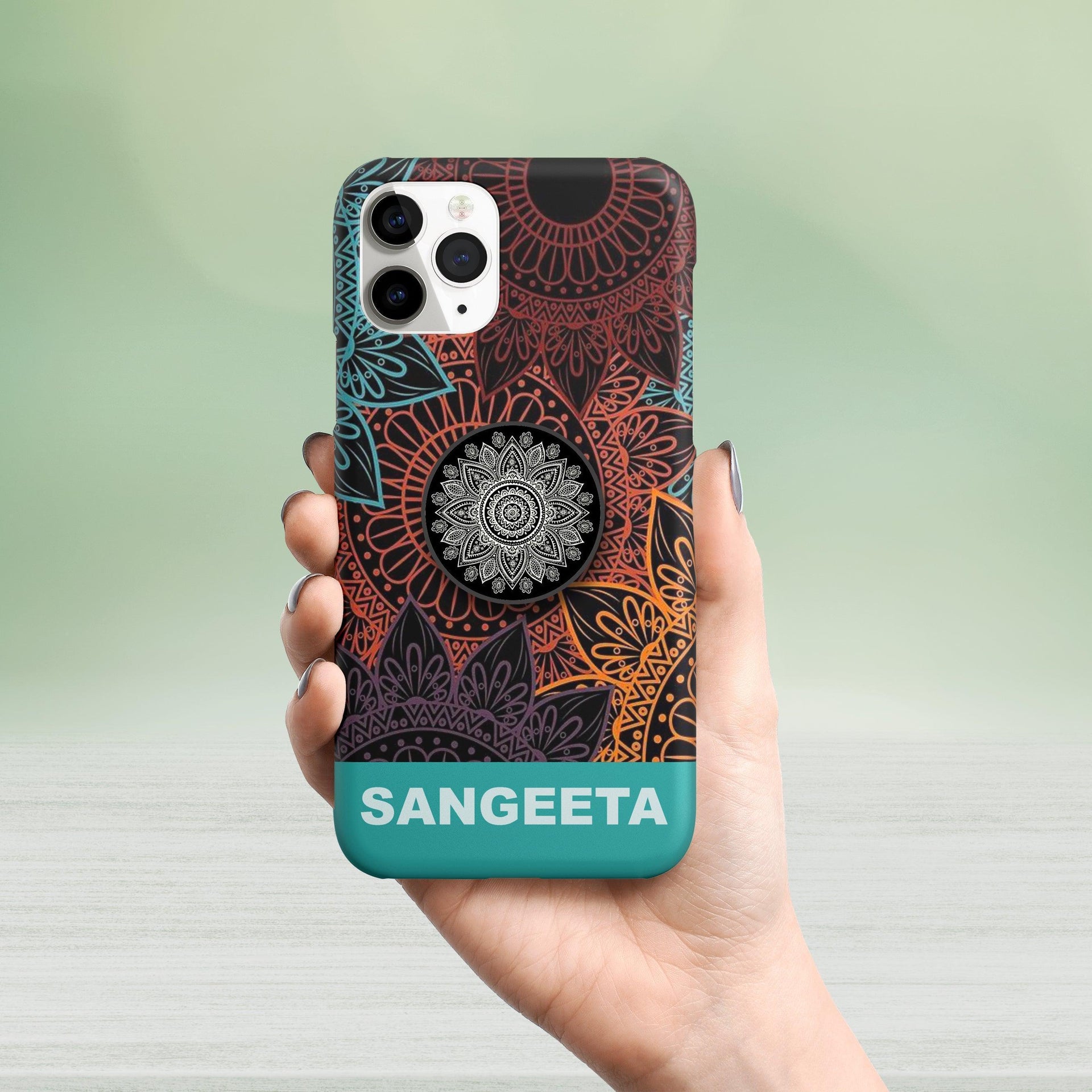 Oppo A83 Mobile Cover Of Mandala Design Monochrome Mandala Art