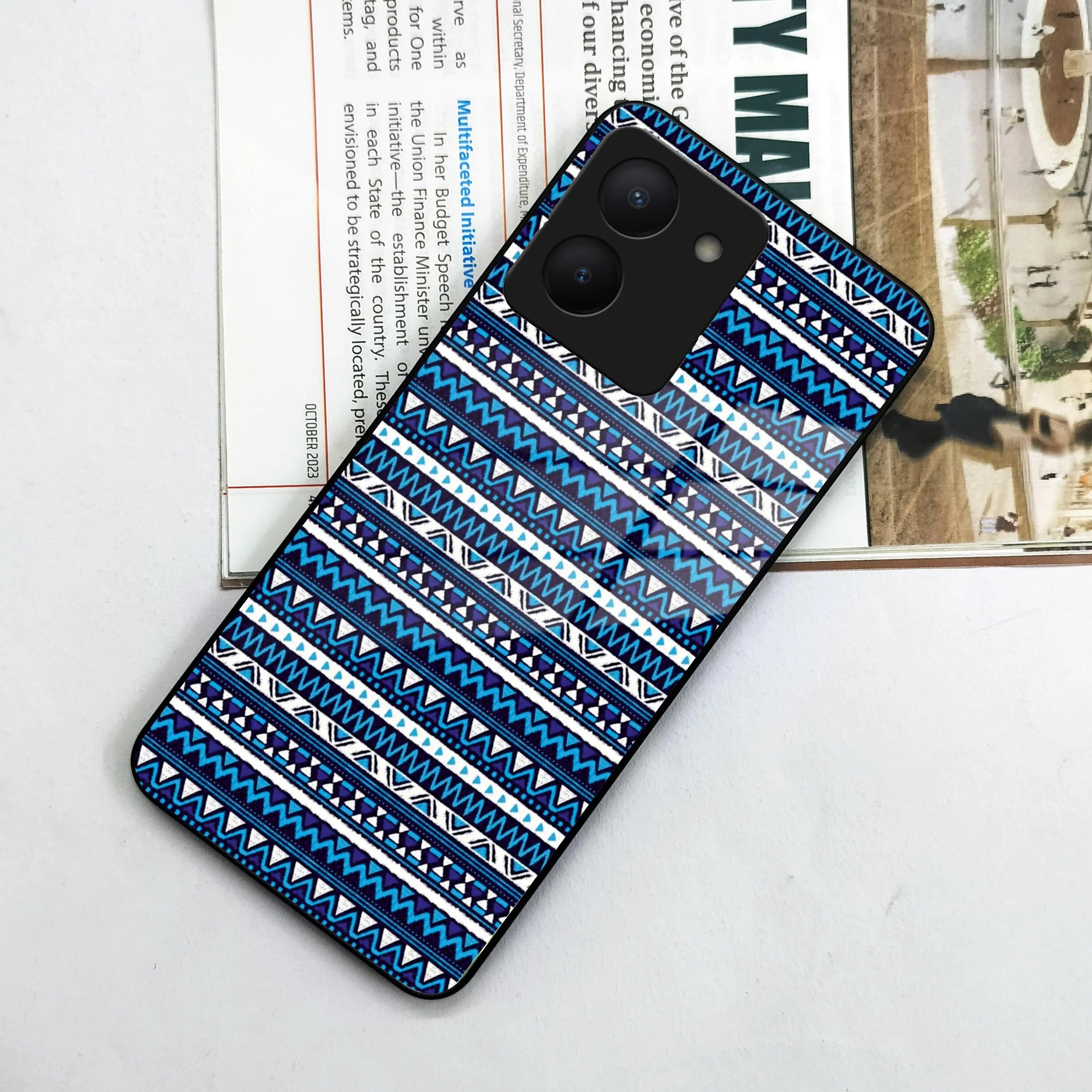 Mandala Glossy Metal Case Cover For Vivo - ShopOnCliQ