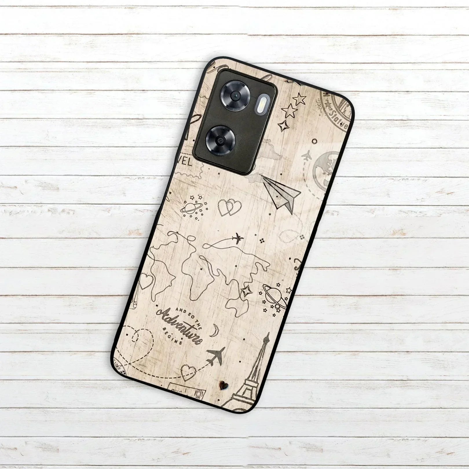 Map Mania Glass Case Cover For Oppo - ShopOnCliQ