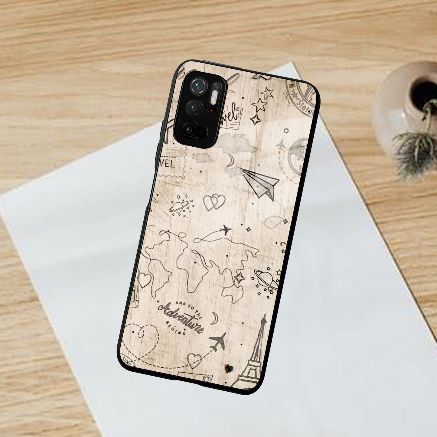 Map Mania Glass Case Cover For Poco - ShopOnCliQ