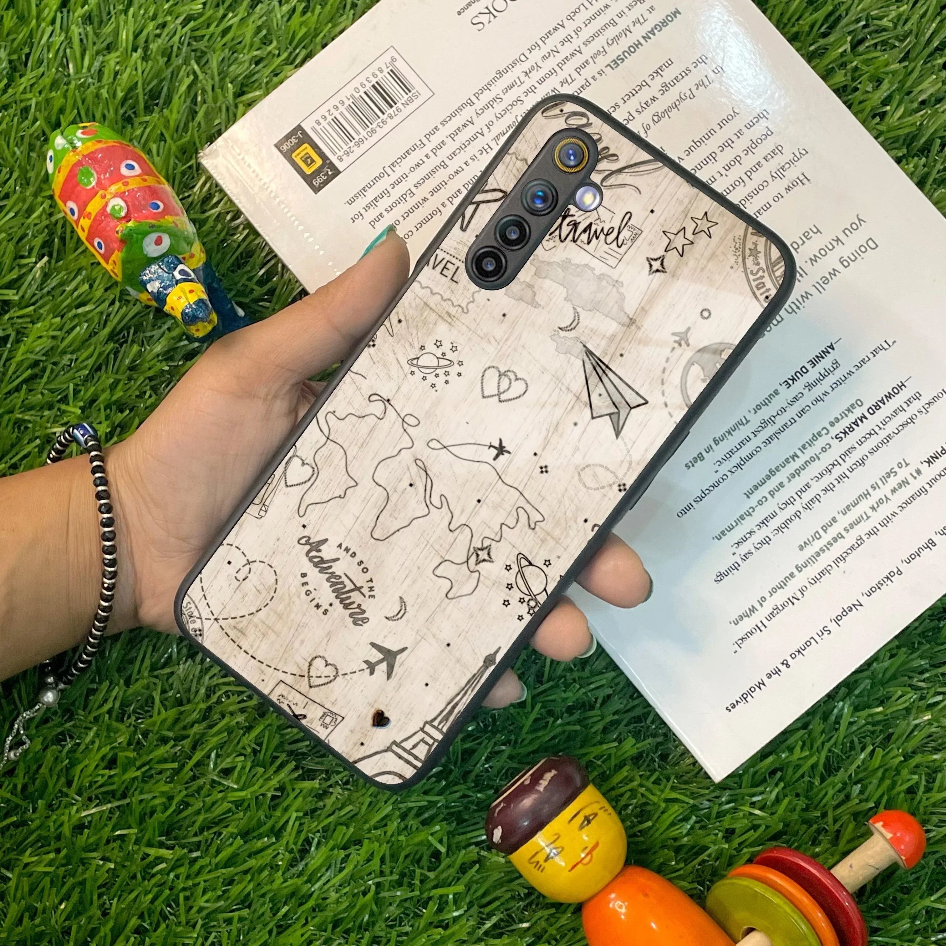 Map Mania Glass Case Cover For Realme/Narzo - ShopOnCliQ