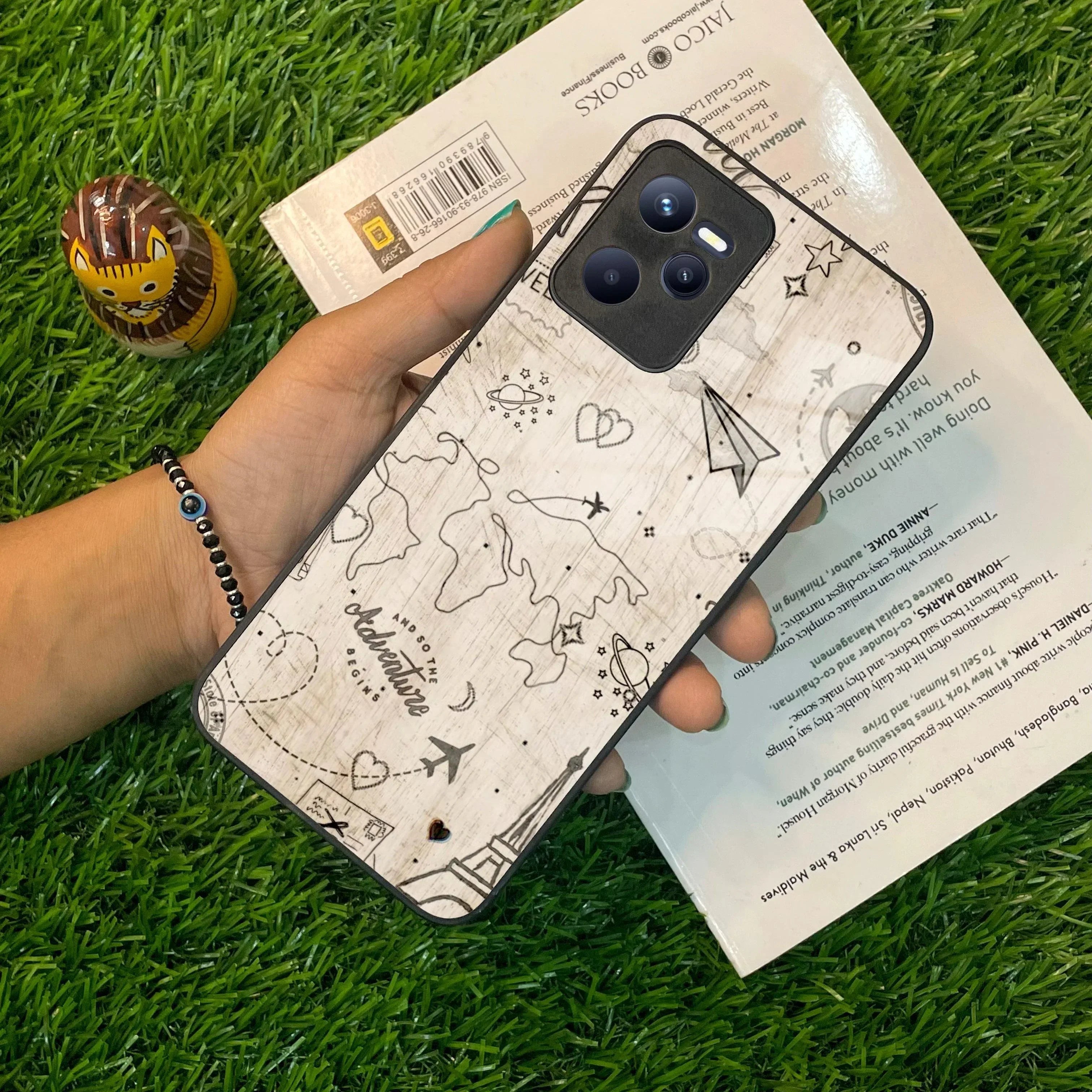 Map Mania Glass Case Cover For Realme/Narzo - ShopOnCliQ